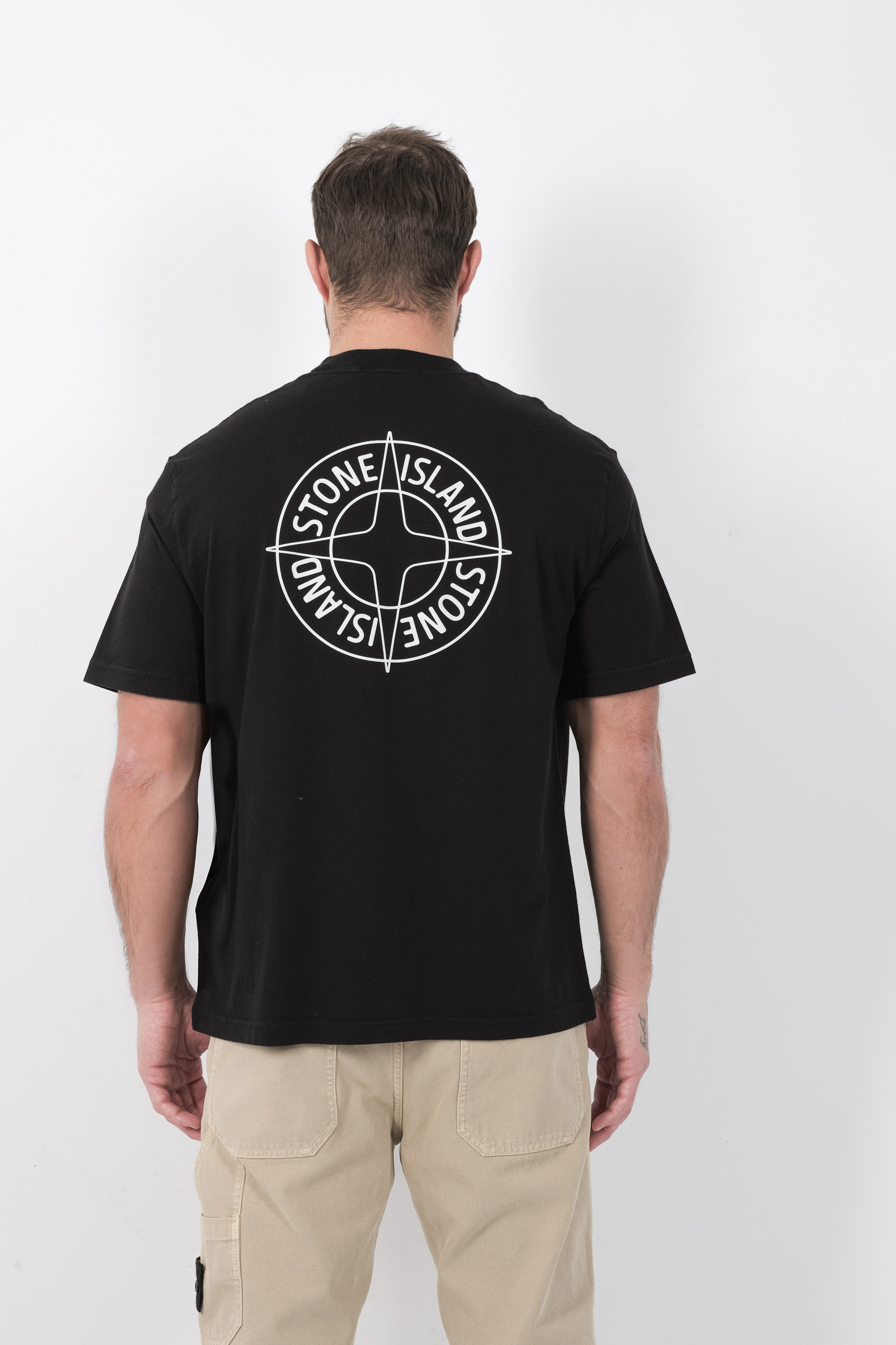 TEE-SHIRT STONE ISLAND NOIR 2100001-V0029