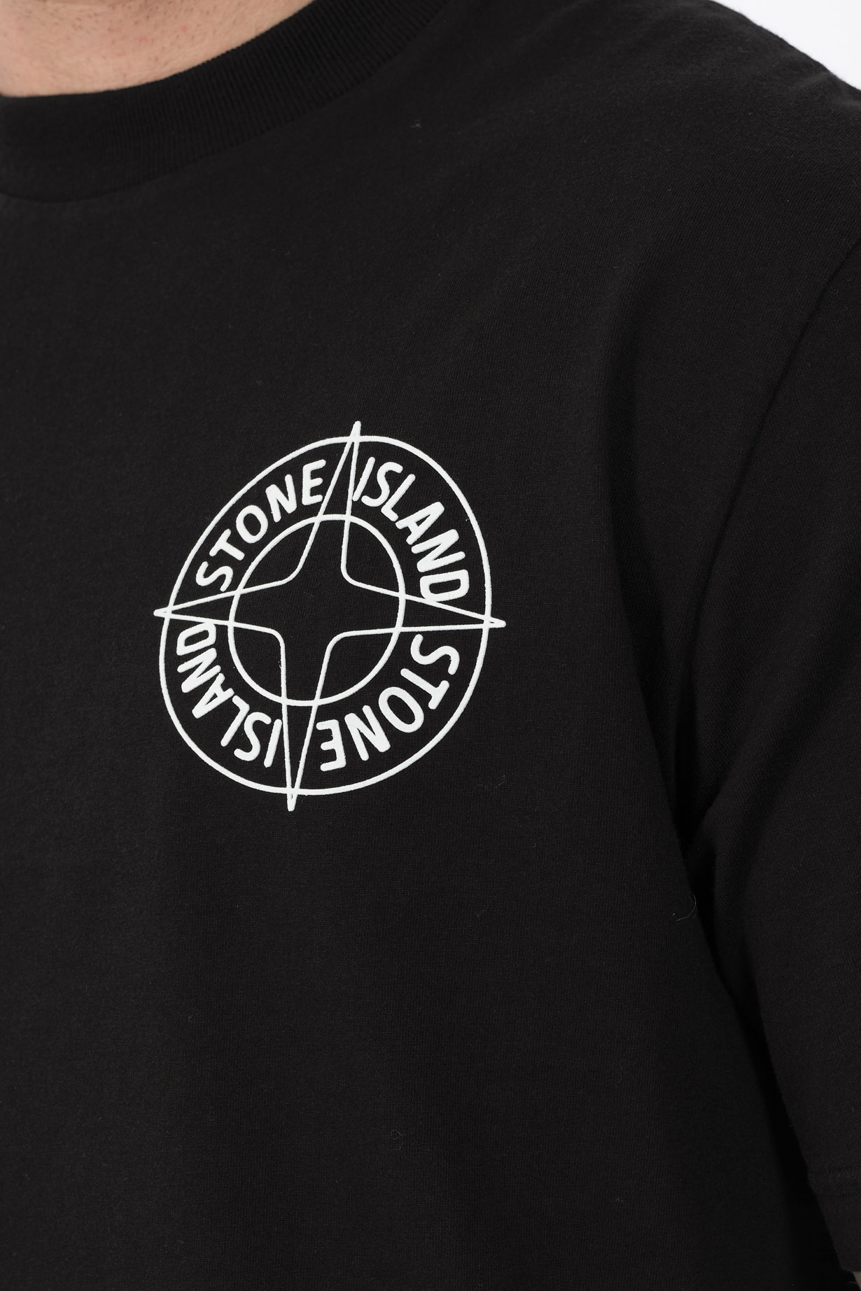 TEE-SHIRT STONE ISLAND NOIR 2100001-V0029