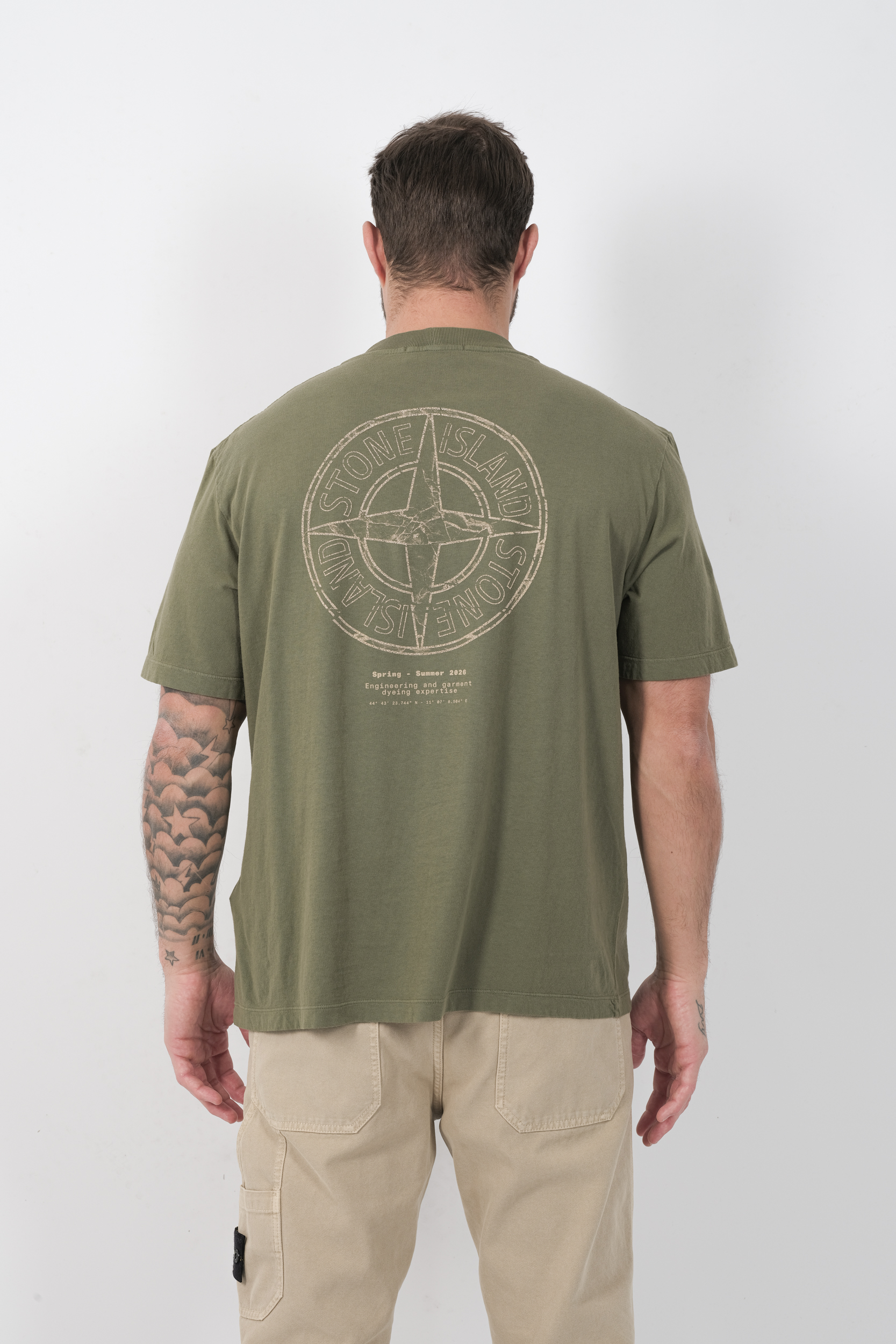 TEE-SHIRT STONE ISLAND KAKI 2100001-V005G