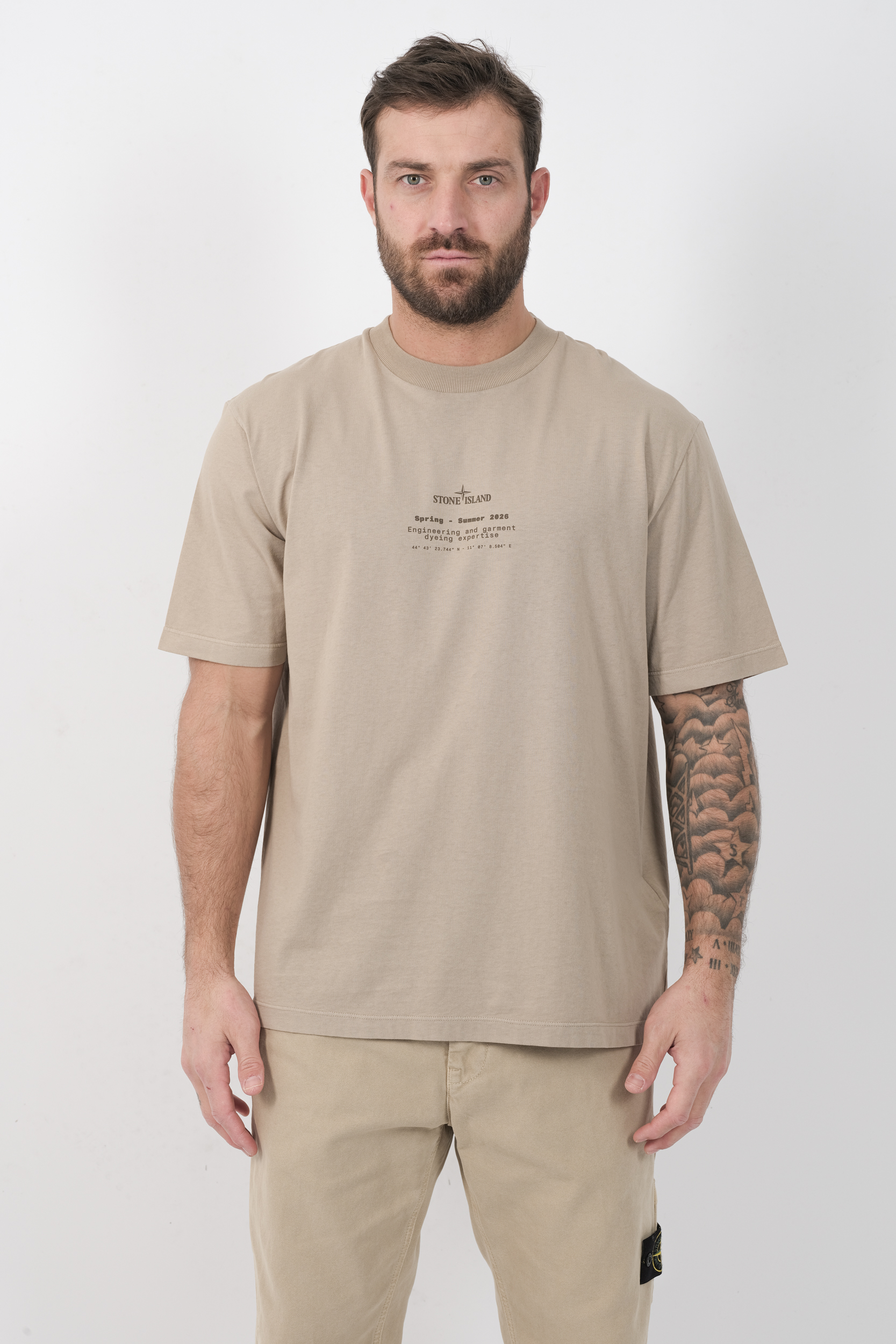 TEE-SHIRT STONE ISLAND BEIGE 2100001-V009A