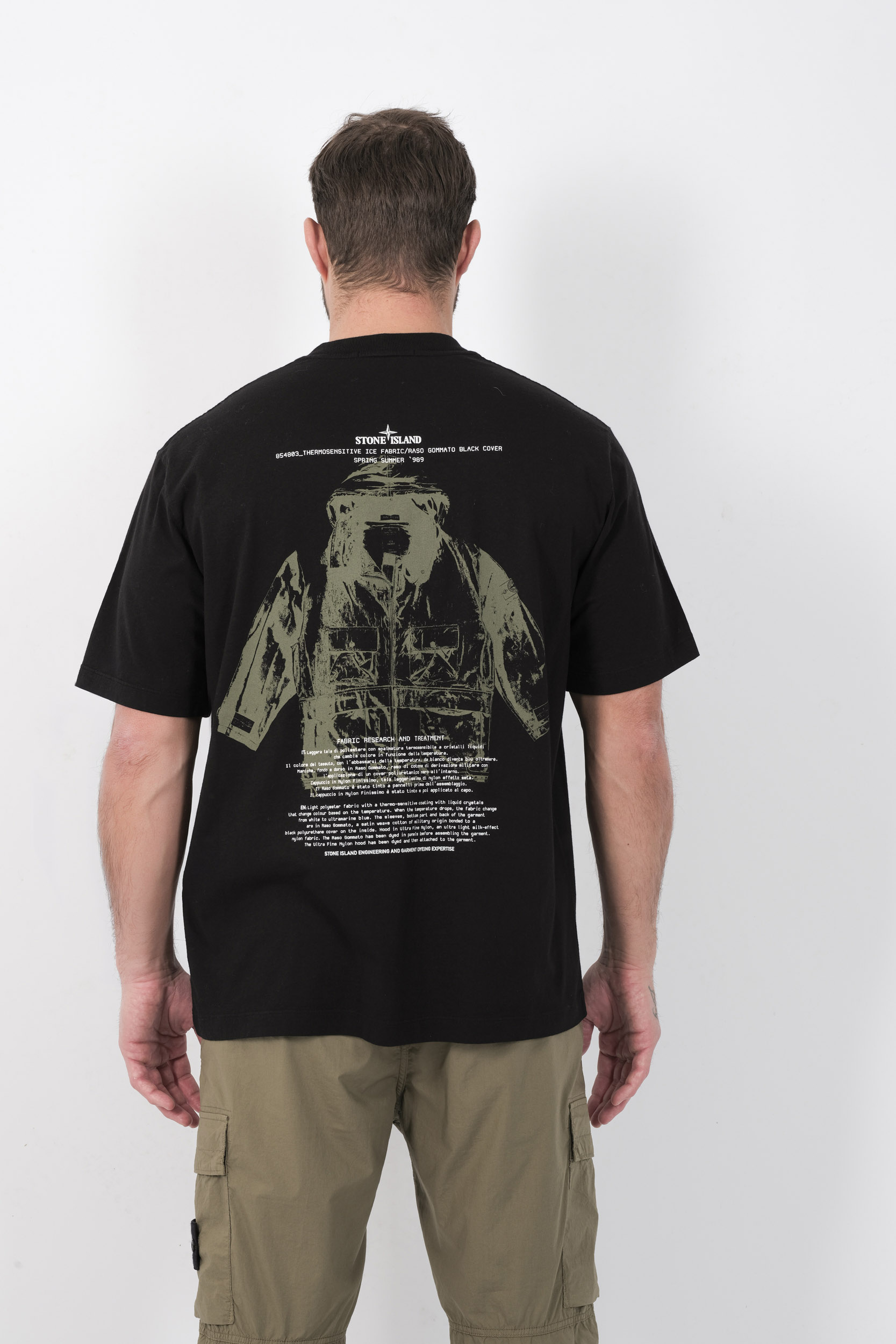 TEE-SHIRT STONE ISLAND NOIR 2100023-V0029