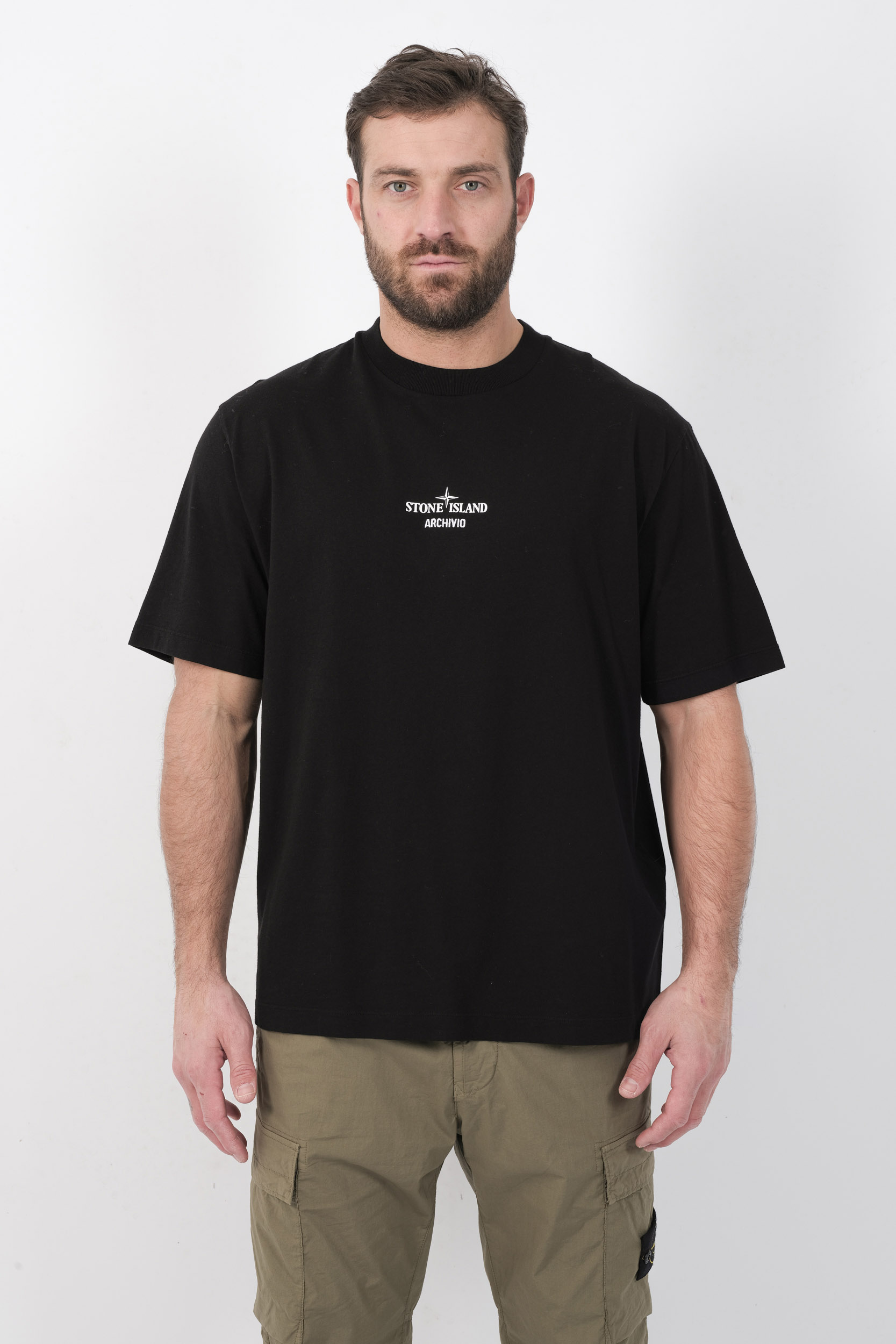TEE-SHIRT STONE ISLAND NOIR 2100023-V0029