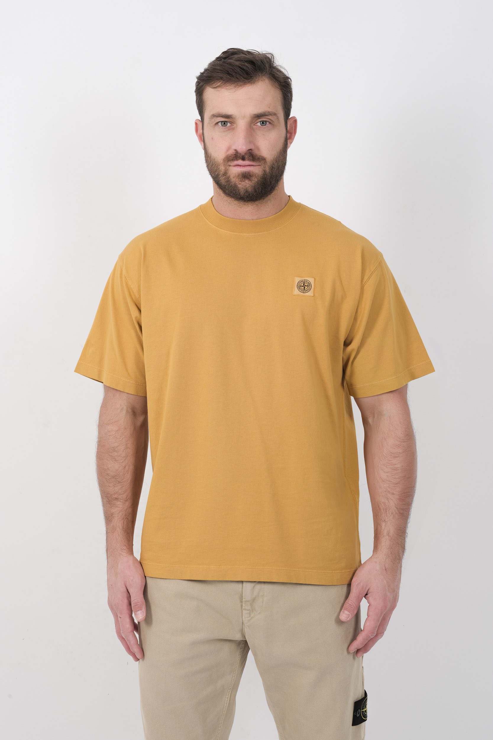TEE-SHIRT STONE ISLAND SAFRAN 2100030-V0034