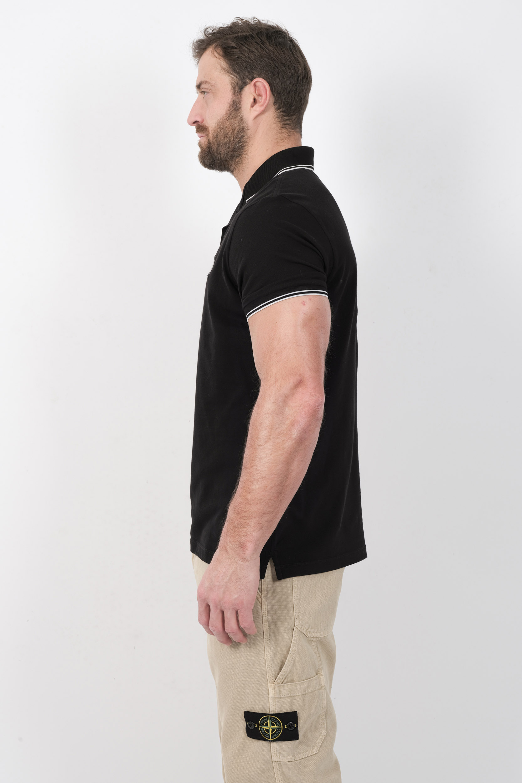 POLO STONE ISLAND NOIR 2200010-V0029