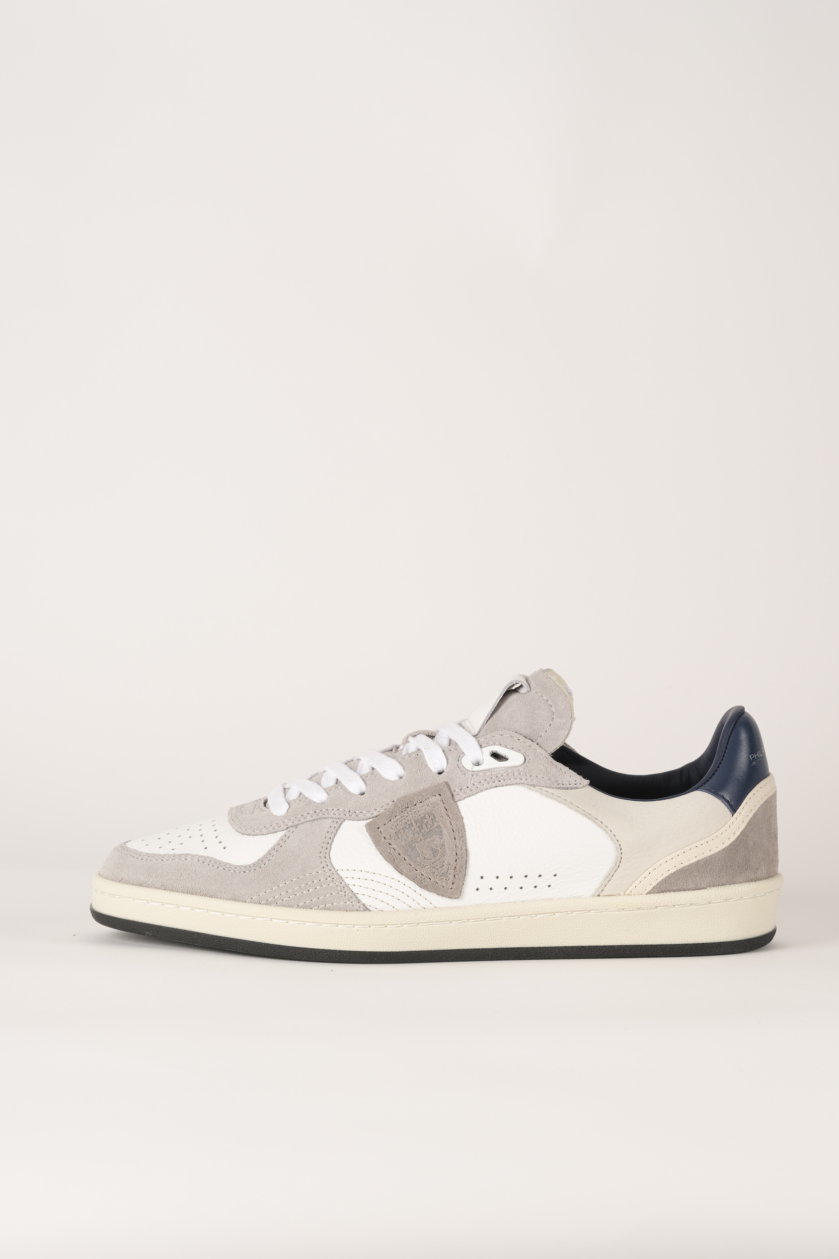  Image du produit BASKETS PHILIPPE MODEL VEAU DAIM BLANC BLEU PGLU-VD02 - 2