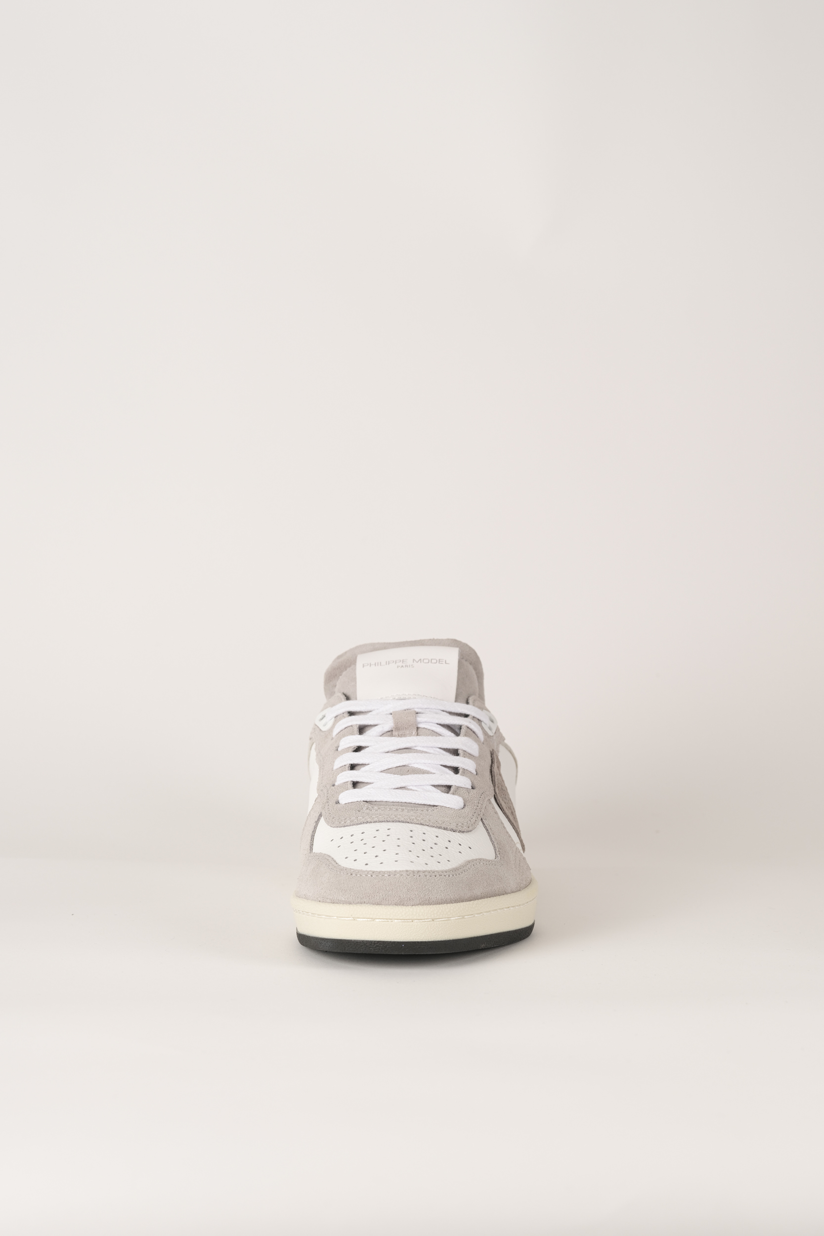 BASKETS PHILIPPE MODEL VEAU DAIM BLANC BLEU PGLU-VD02