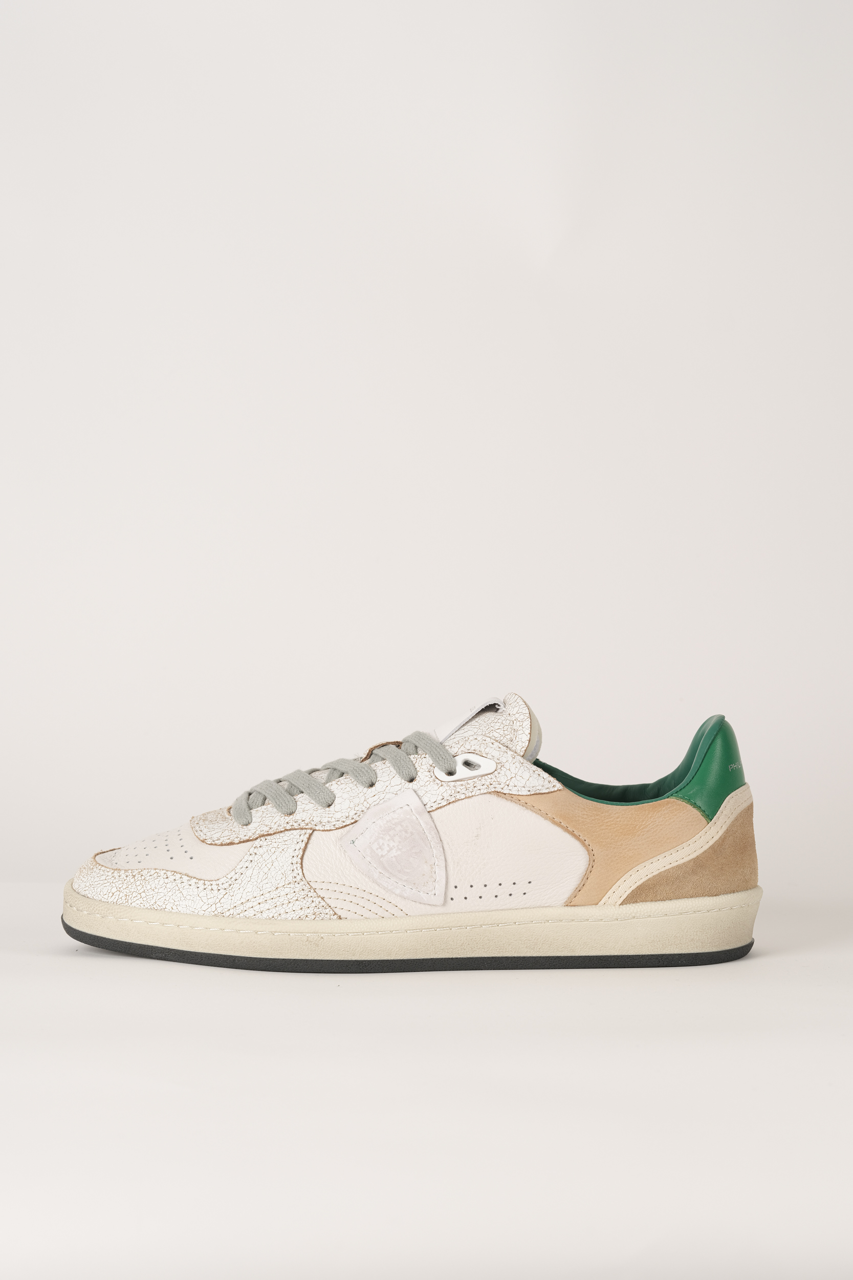  Image du produit BASKETS PHILIPPE MODEL VEAU CRACKLE BLANC  PGLU-VC03 - 2