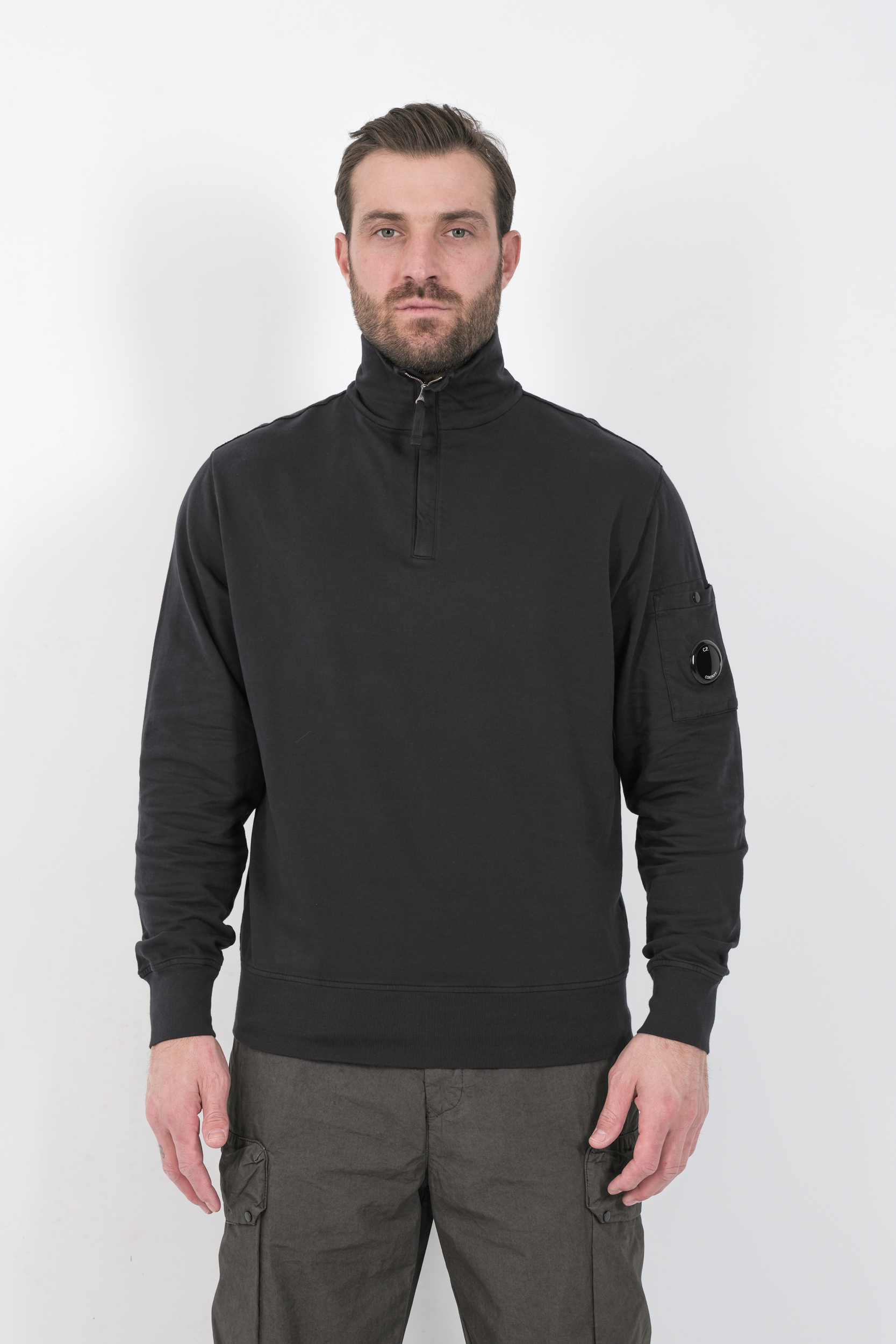 SWEAT CP COMPANY COL ZIPPE MARINE S022A-888