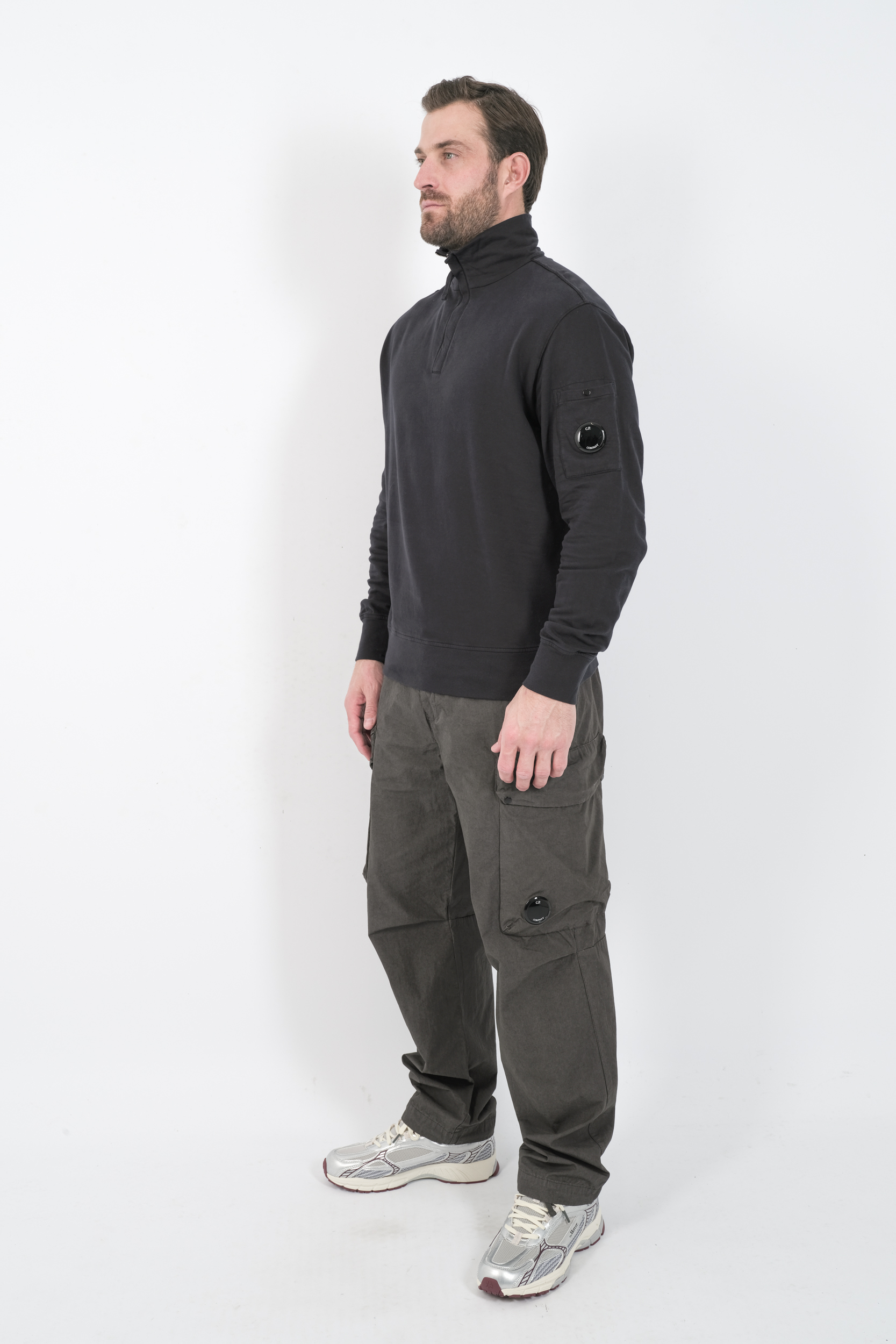 SWEAT CP COMPANY COL ZIPPE MARINE S022A-888