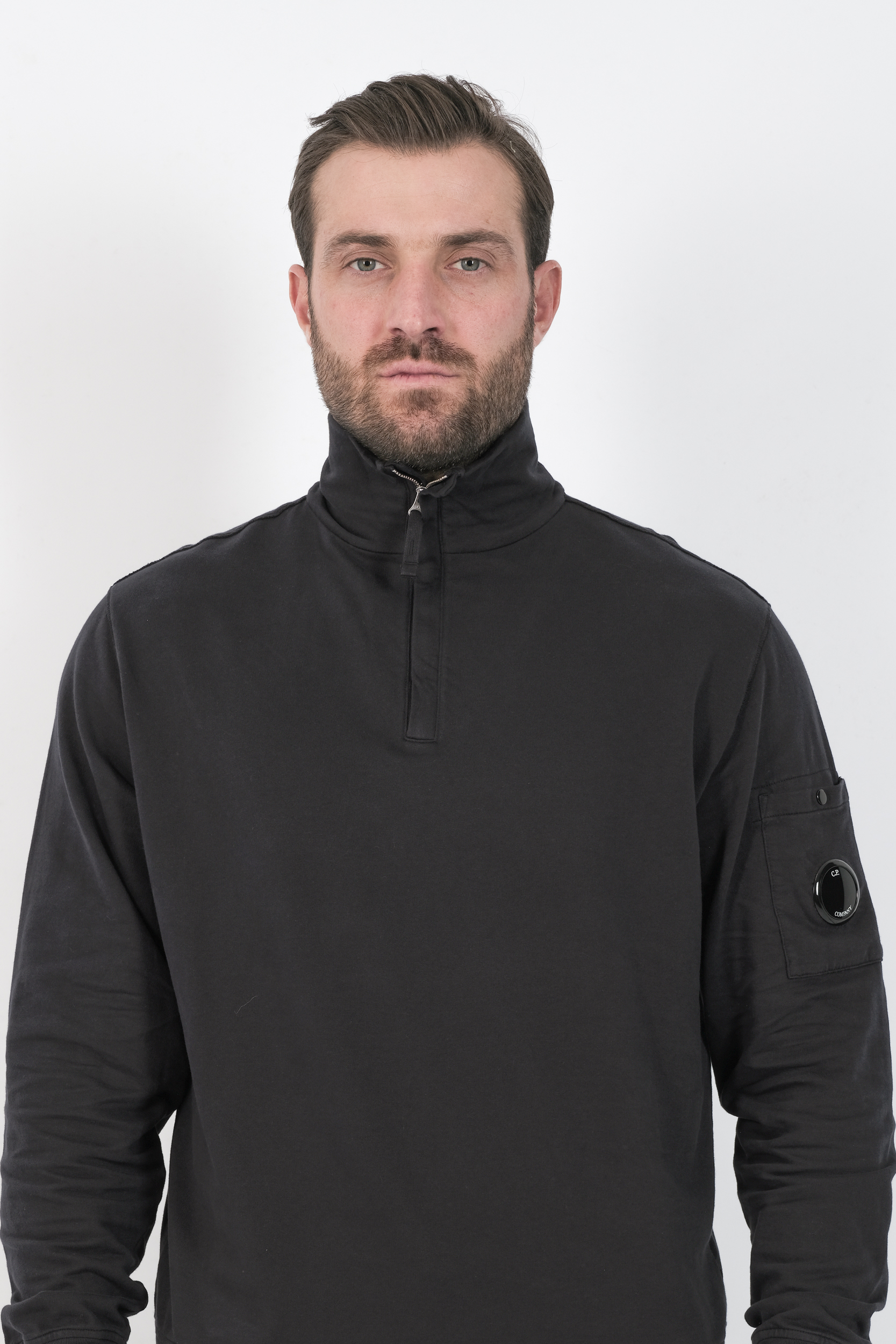 SWEAT CP COMPANY COL ZIPPE MARINE S022A-888