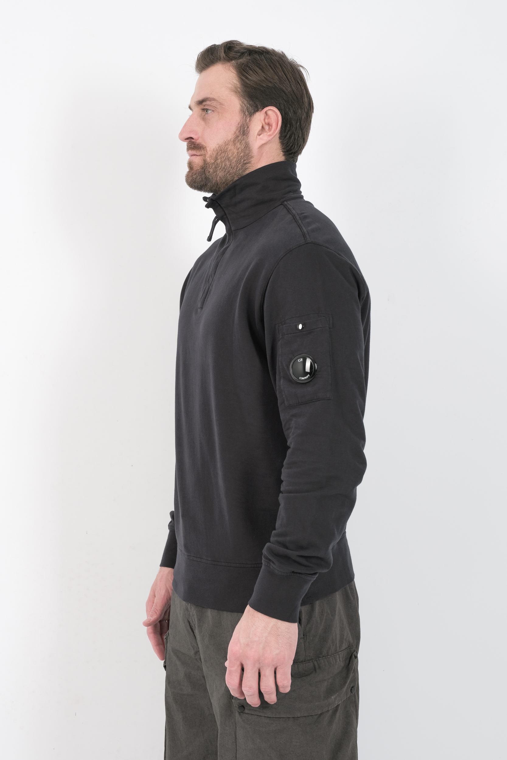 SWEAT CP COMPANY COL ZIPPE MARINE S022A-888