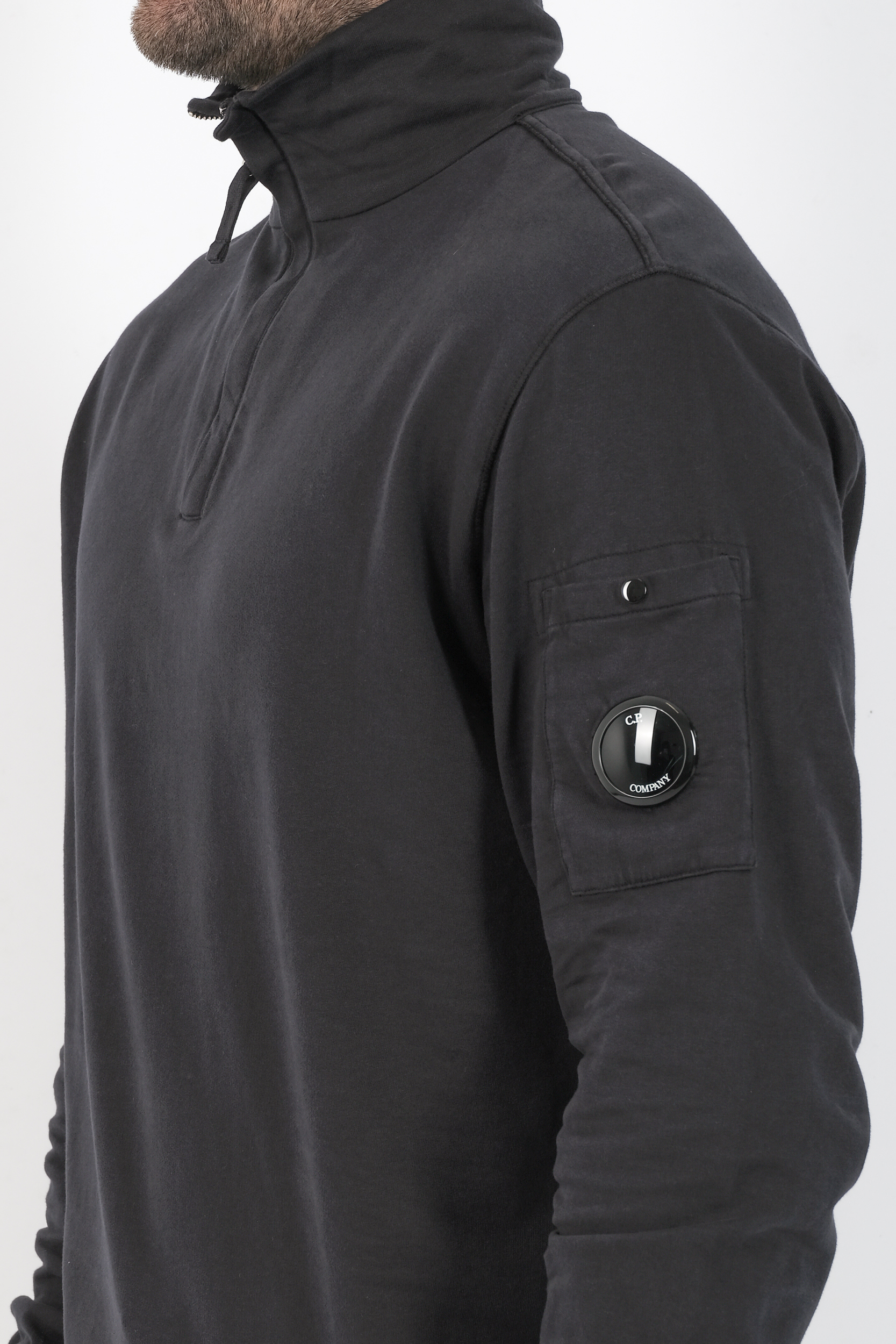 SWEAT CP COMPANY COL ZIPPE MARINE S022A-888