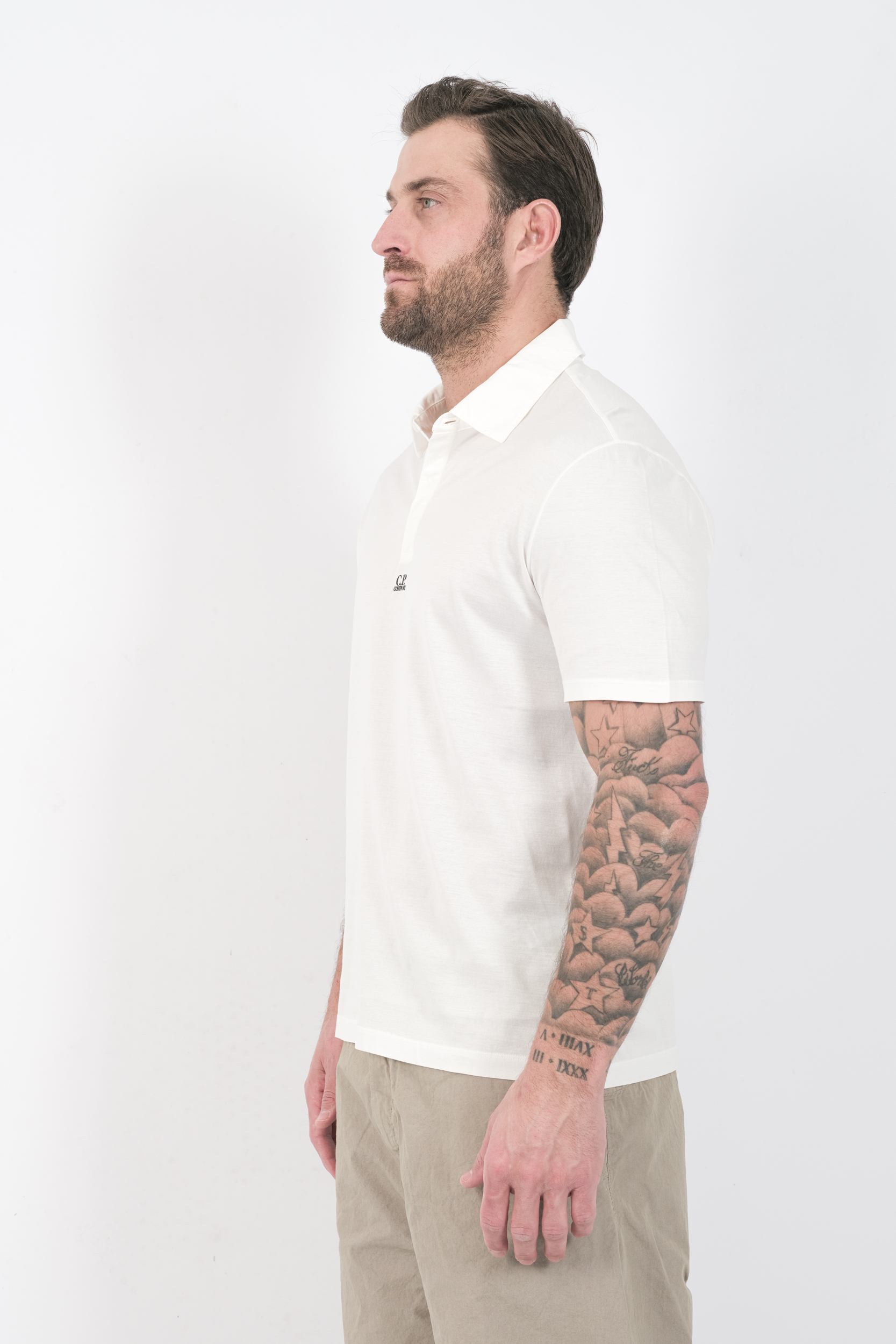 POLO CP COMPANY BLANC L116A-103