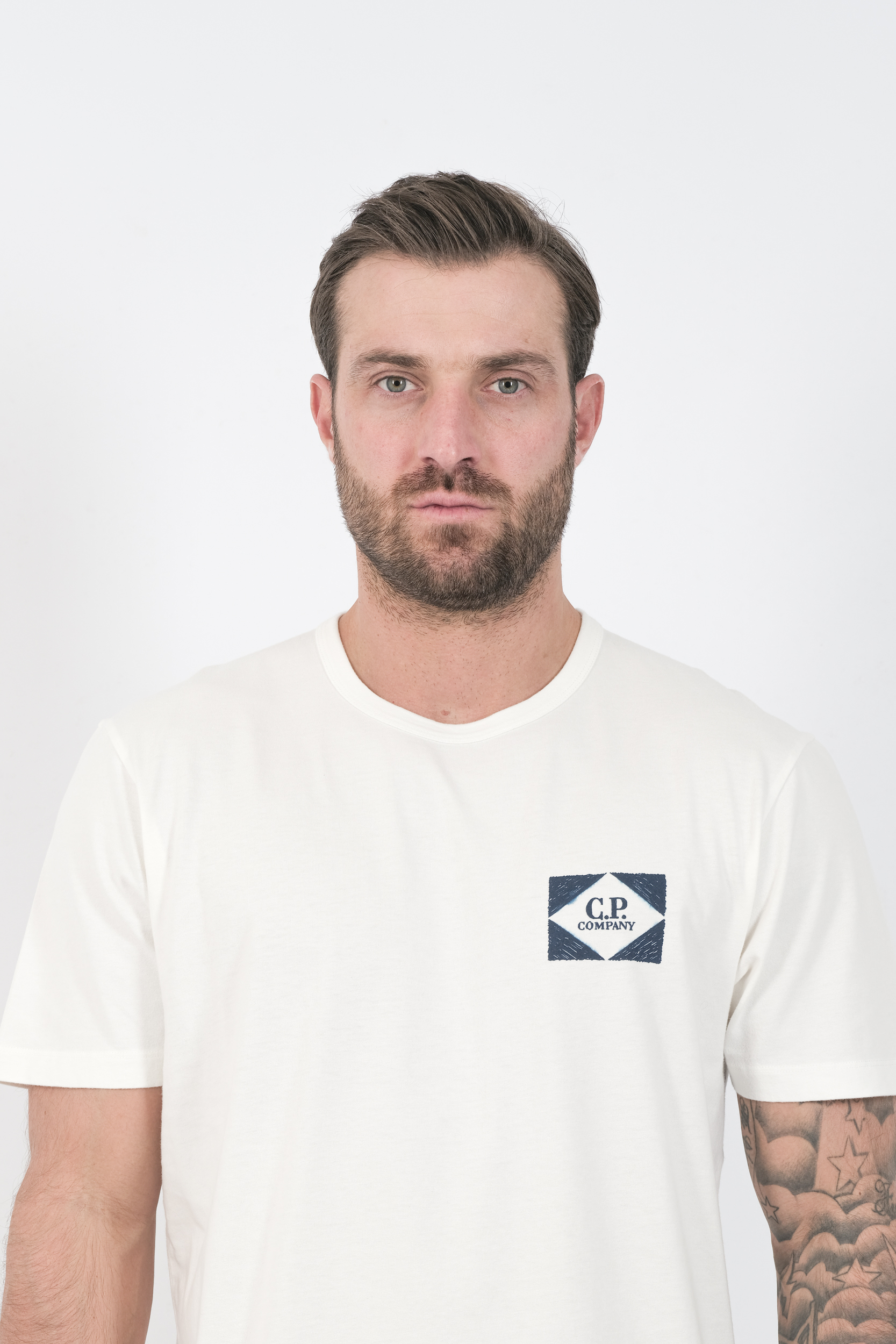 TEE-SHIRT CP COMPANY BLANC S267A-103