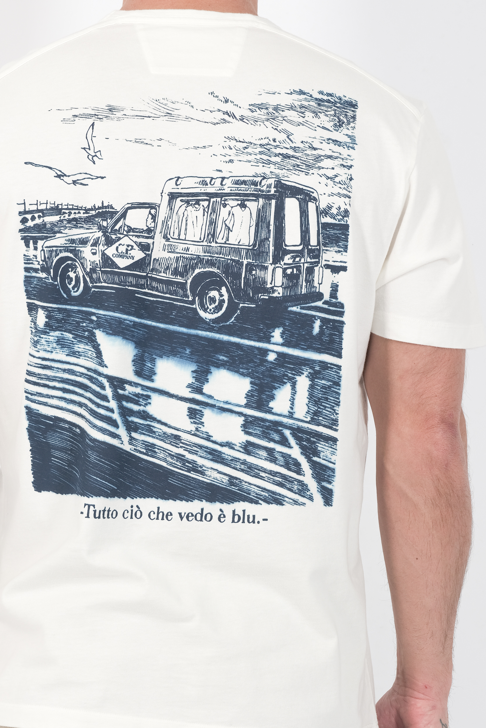 TEE-SHIRT CP COMPANY BLANC S267A-103