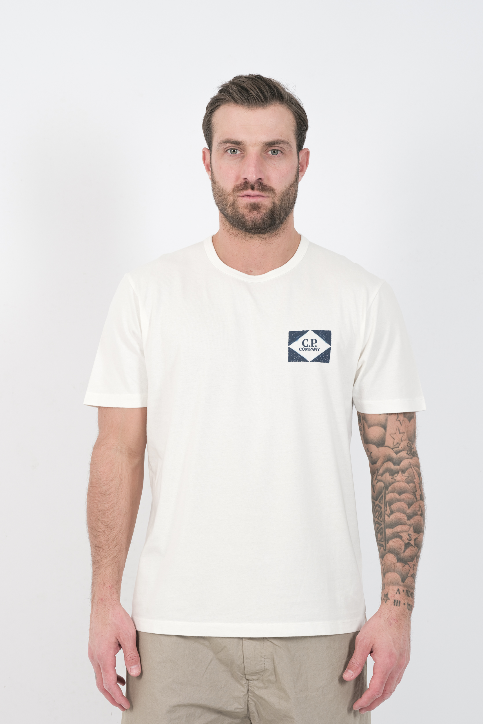 TEE-SHIRT CP COMPANY BLANC S267A-103