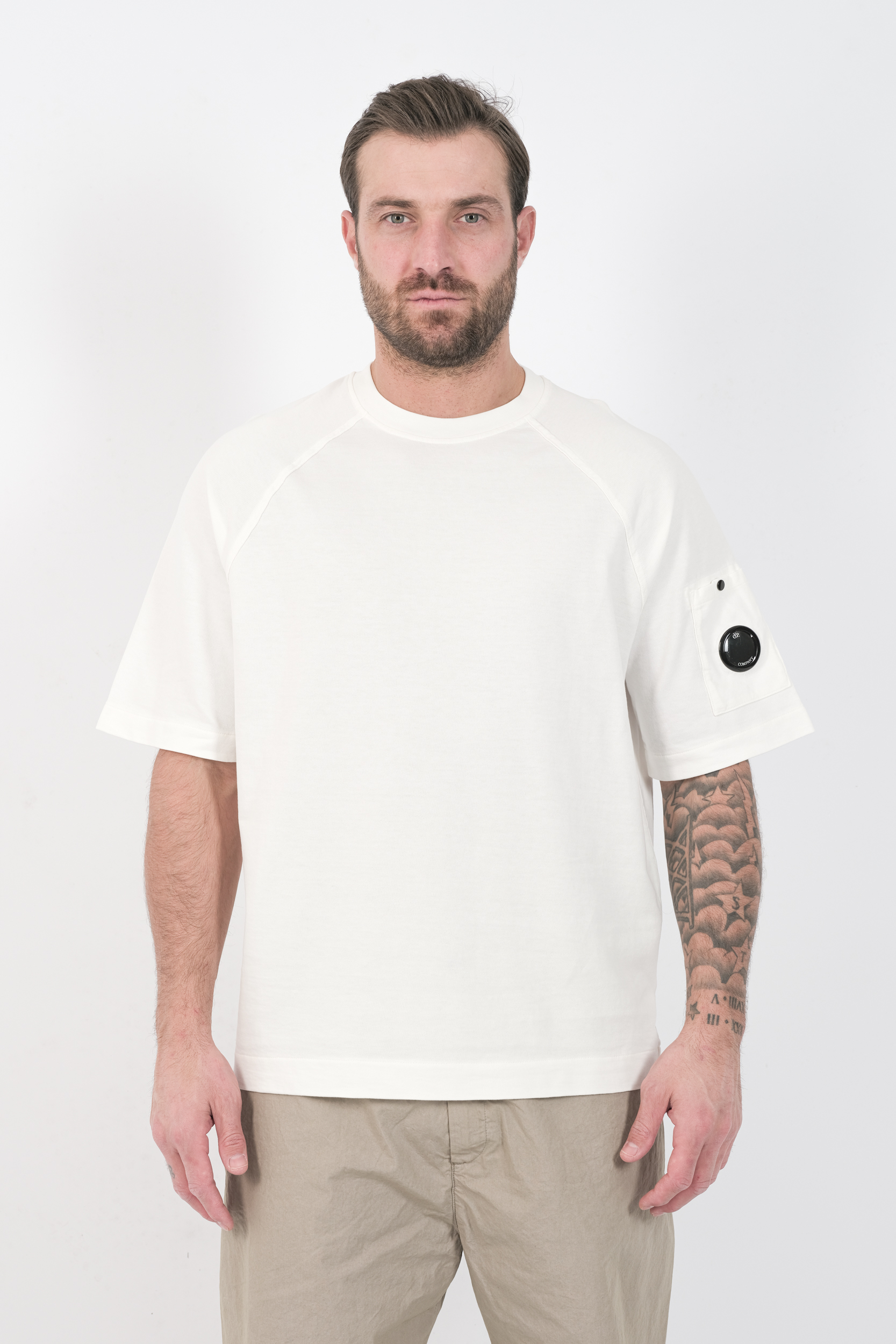 TEE-SHIRT CP COMPANY BLANC S034A-103