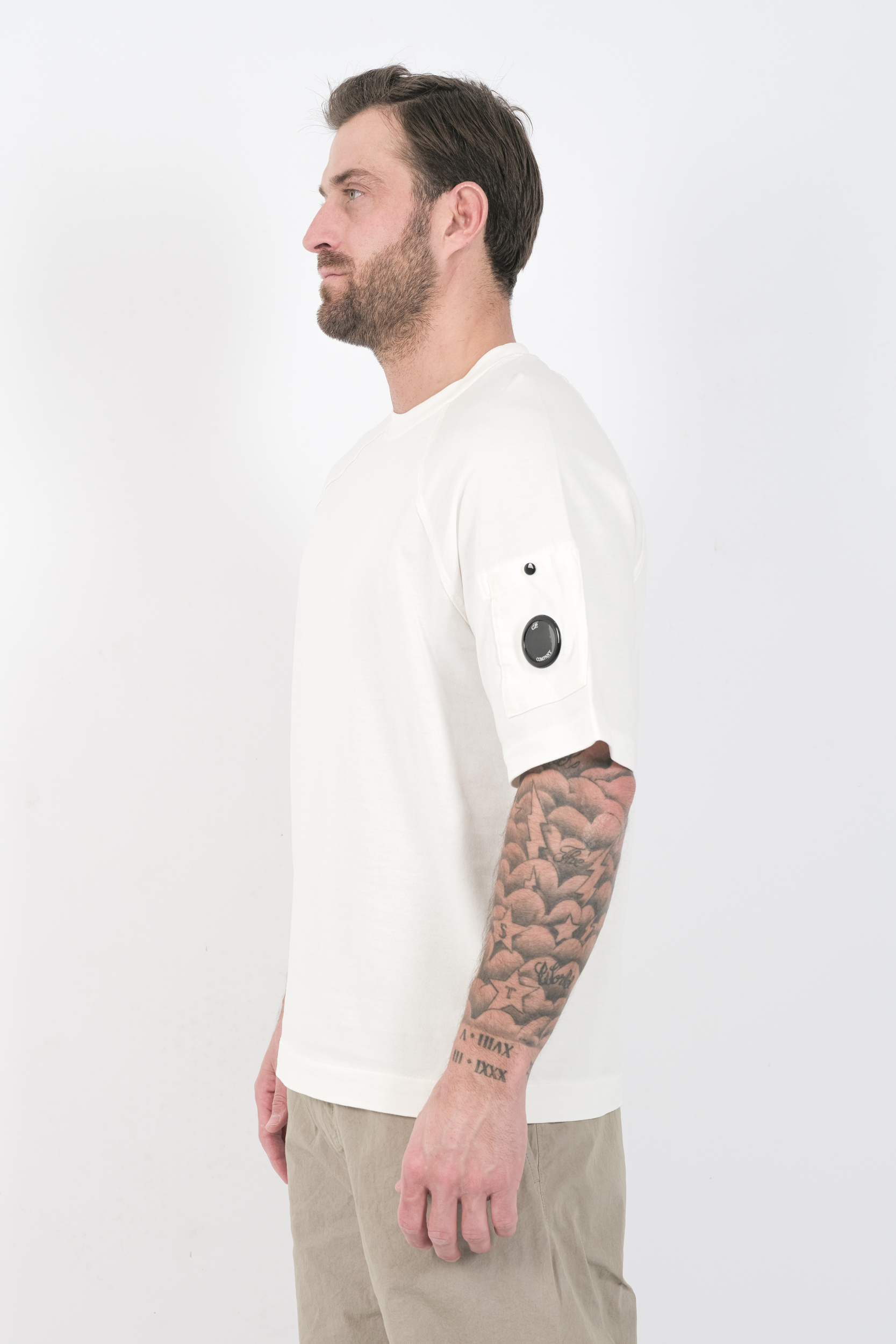 TEE-SHIRT CP COMPANY BLANC S034A-103