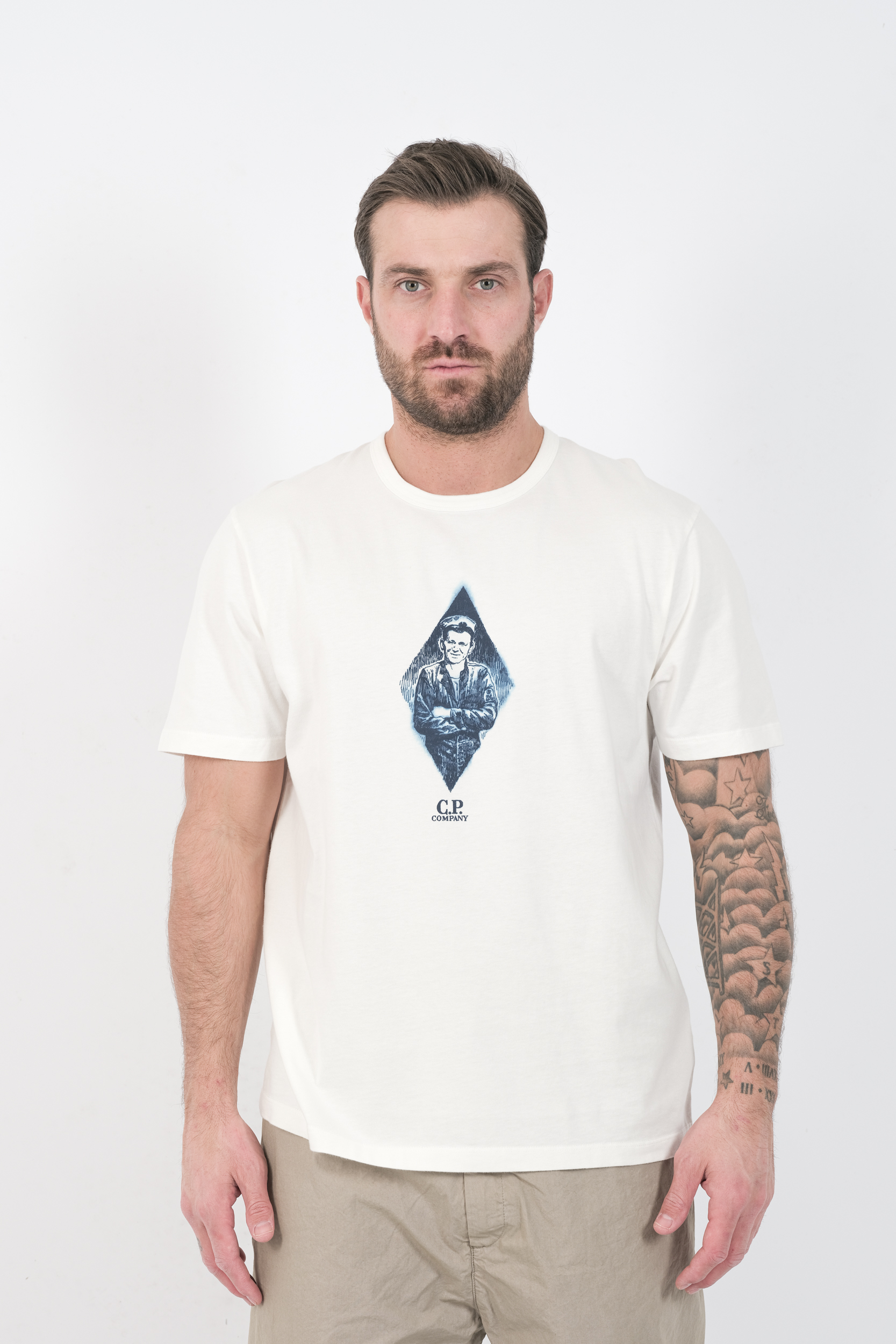  Image du produit TEE-SHIRT CP COMPANY BLANC S266A-103 - 2