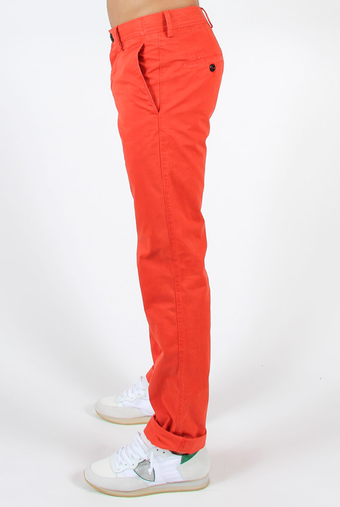 PANTALON CHINO SLIM STONE ISLAND ORANGE 62153AZWN-V0137