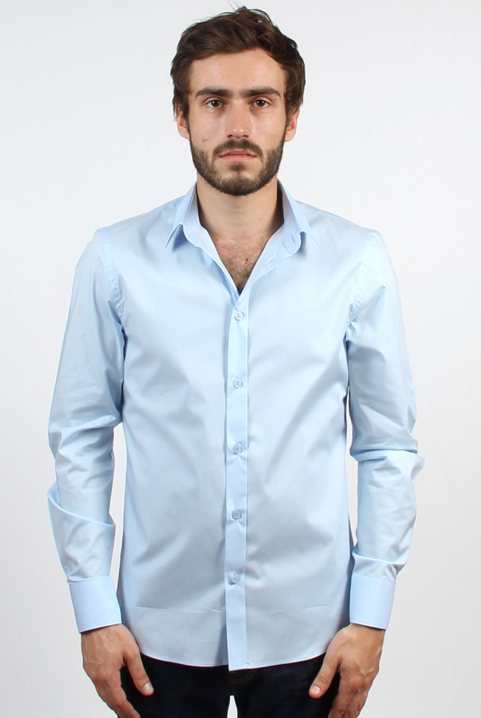 CHEMISE FILIPPA K BLEU CIEL MAN PAUL STRETCH SHIRT LIGHT BLUE 22844-1094