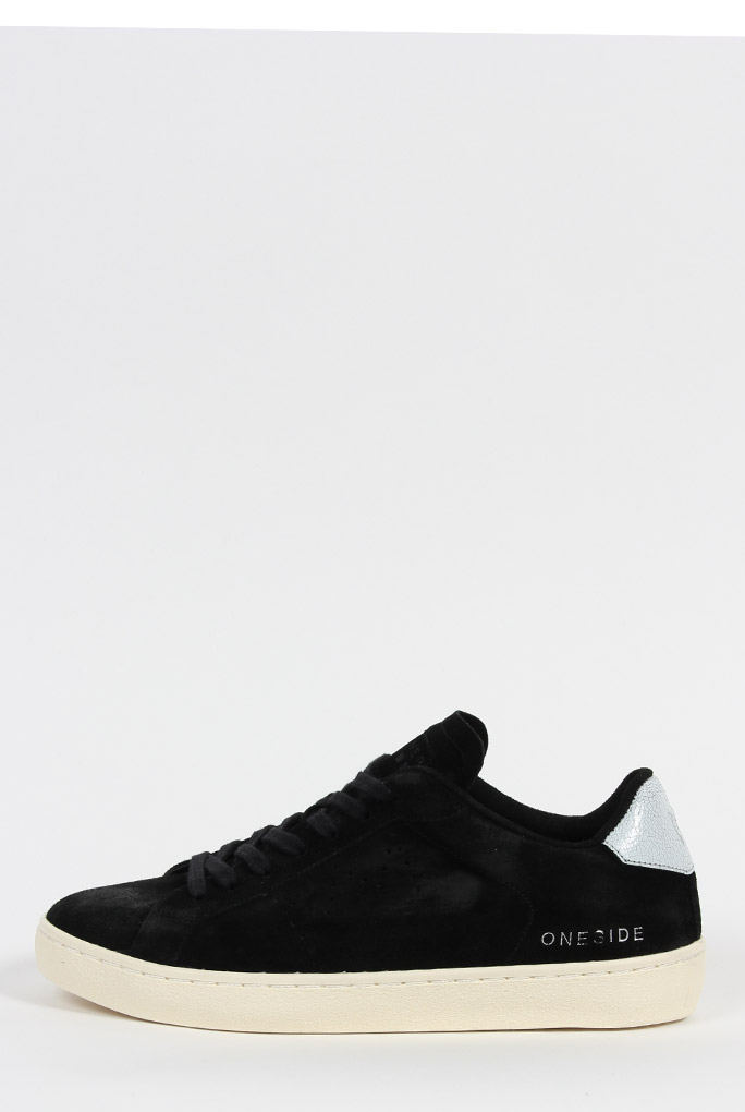 BASKET LEATHER CRROWN NOIRE SEAKER UOMO NERO/SMOKE/BIANCO MONESID-7