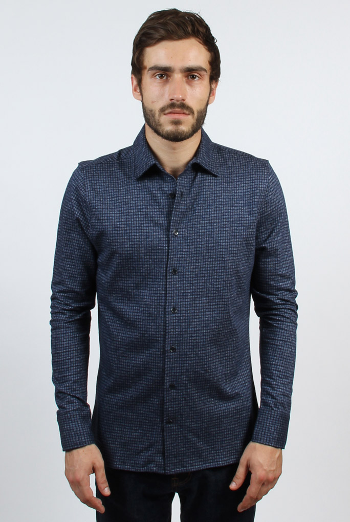 CHEMISE LES GARÃ‡ONS FACILES MARINE MATS DENIM 047 443
