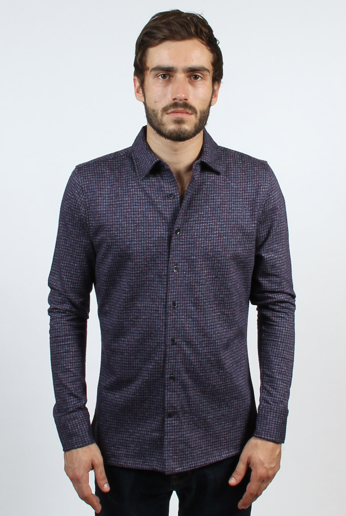 CHEMISE LES GARÃ‡ONS FACILES BORDEAUX MATS RED 047 443