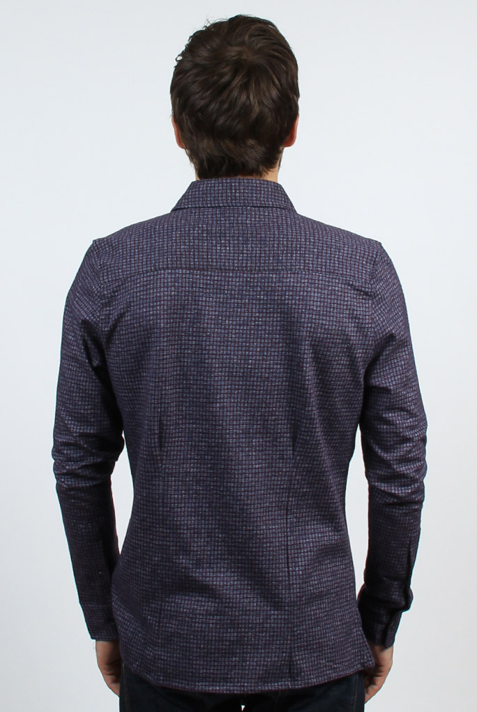 CHEMISE LES GARÃ‡ONS FACILES BORDEAUX MATS RED 047 443