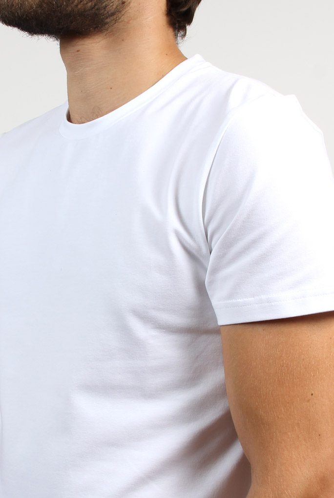 T SHIRT COL ROND FILIPPA K BLANC MAN SOFT LYCRA TEE WHITE 10704 1009