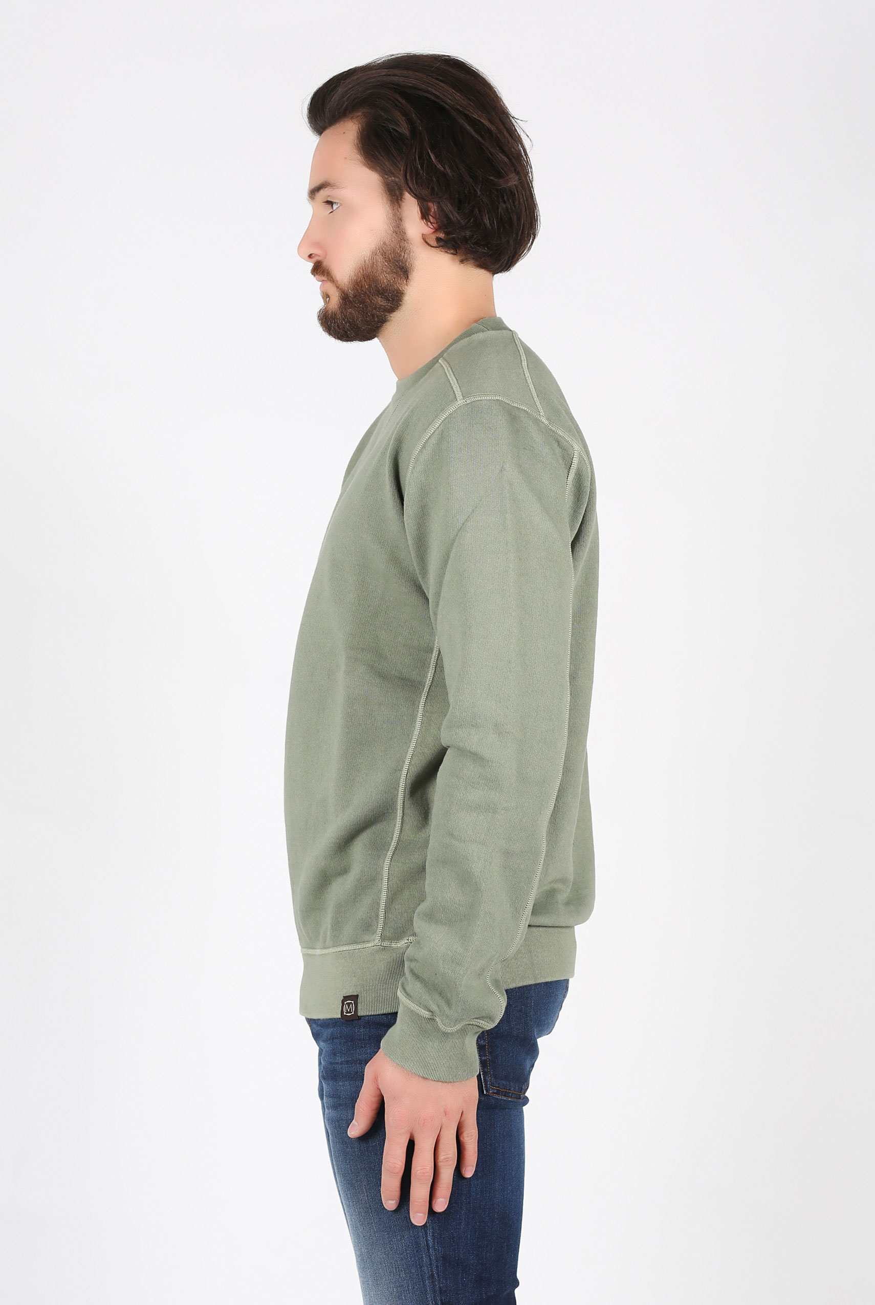 SWEAT NEMEN VERT OLIVIER COOT ROUND-SAGE