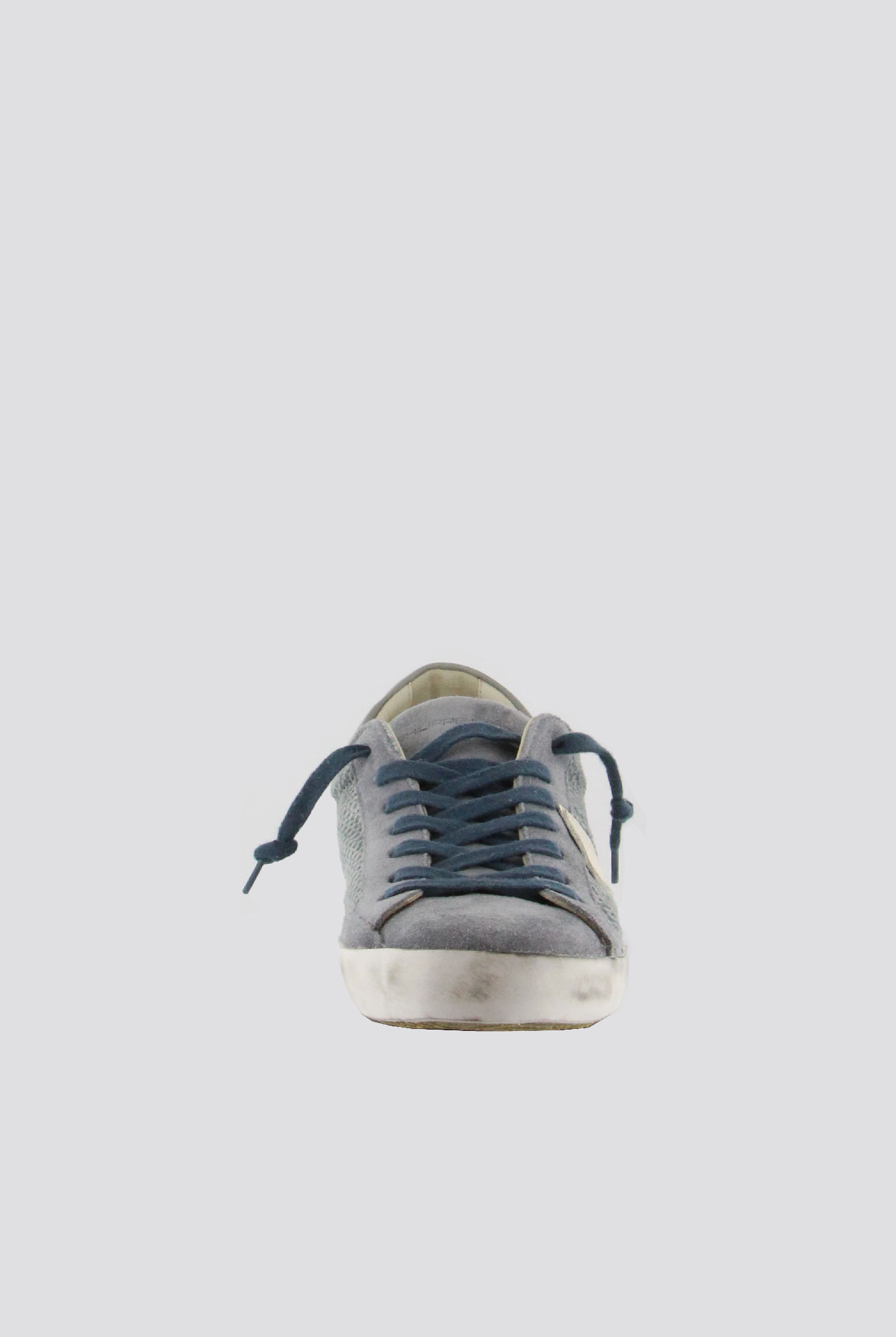 BASKETS PHILIPPE MODEL CLASSIC LOW UOMO PERFORE CIEL BUTTER CLLU-PS27