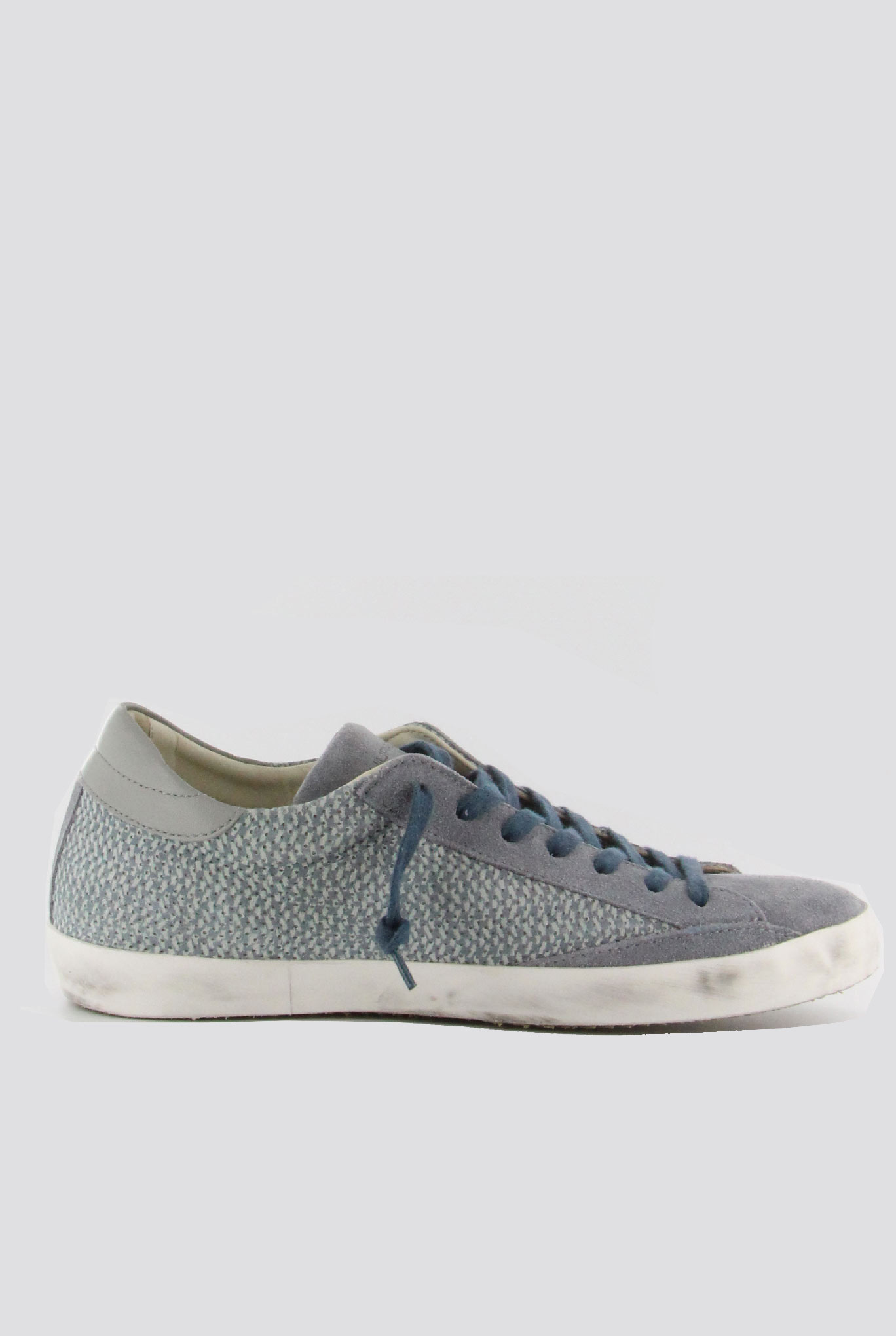 BASKETS PHILIPPE MODEL CLASSIC LOW UOMO PERFORE CIEL BUTTER CLLU-PS27