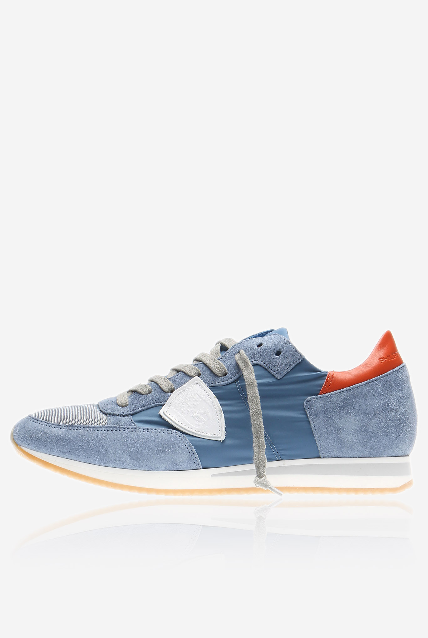 BASKETS PHILIPPE MODEL TROPEZ LOW UOMO BASIC AVION BLANC TRLU-1104