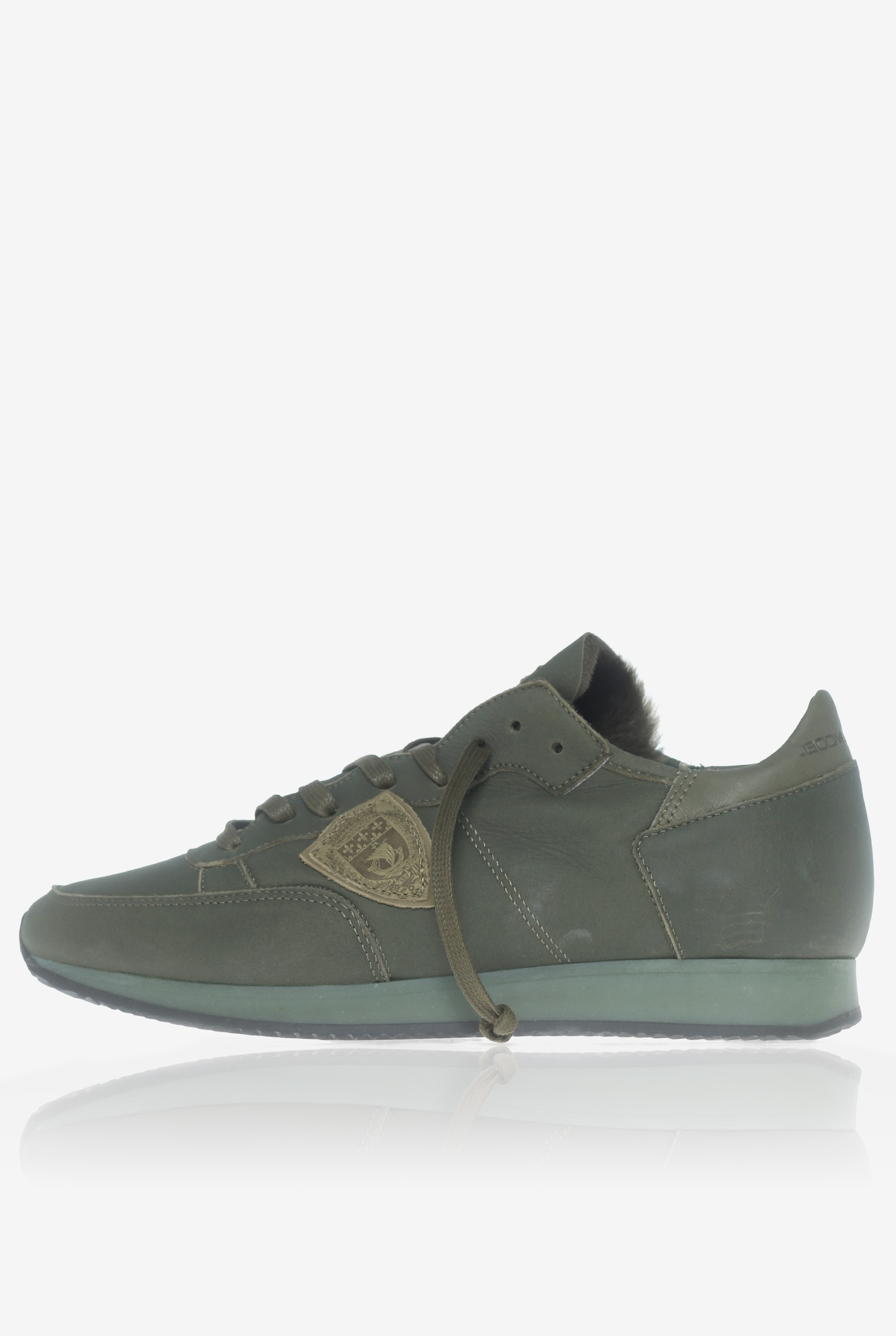 BASKETS PHILIPPE MODEL TROPEZ LOW UOMO MOUTON VERT TRLU-AM17