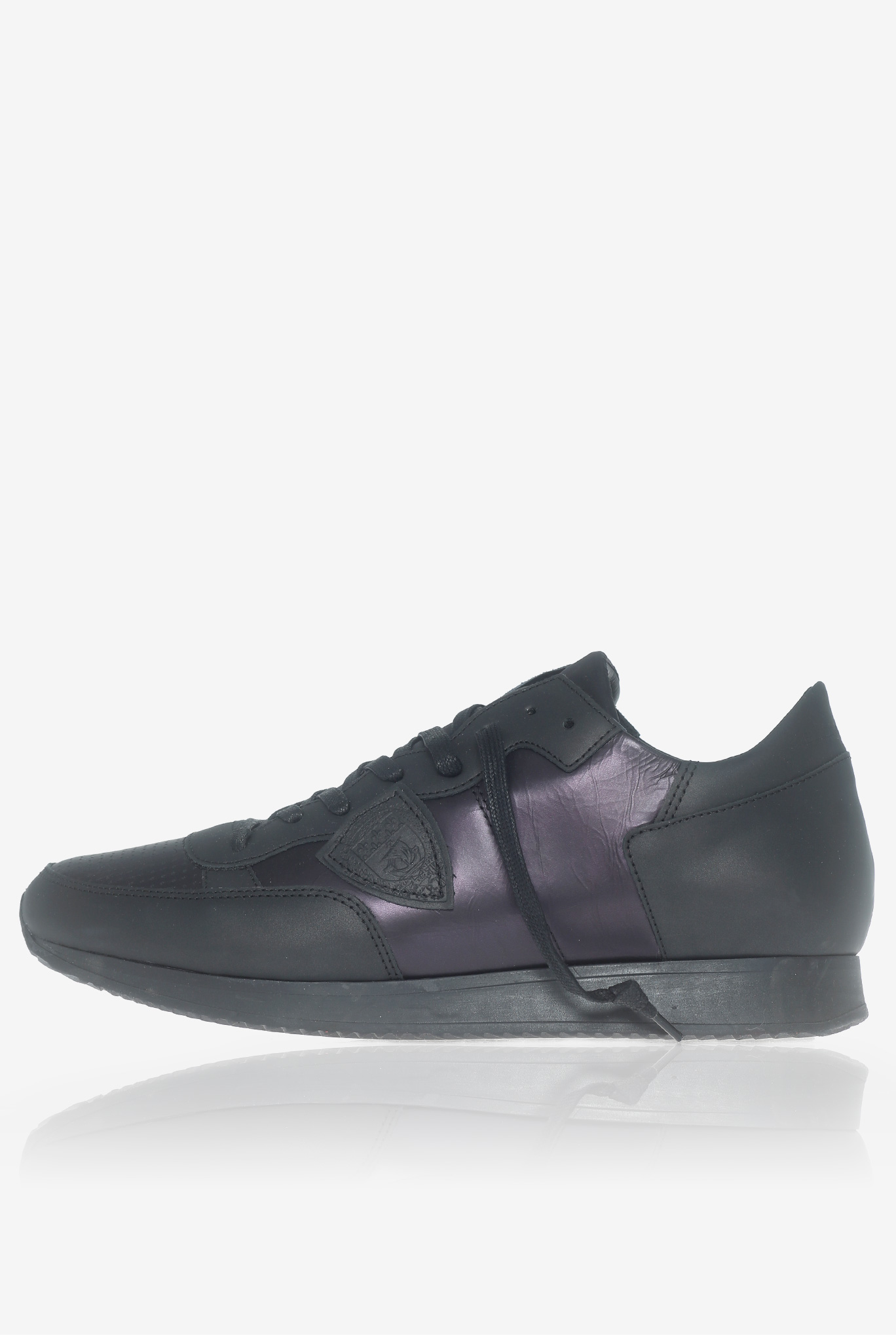 BASKETS PHILIPPE MODEL TROPEZ LOW UOMO METAL NOIR TRLU-MY08