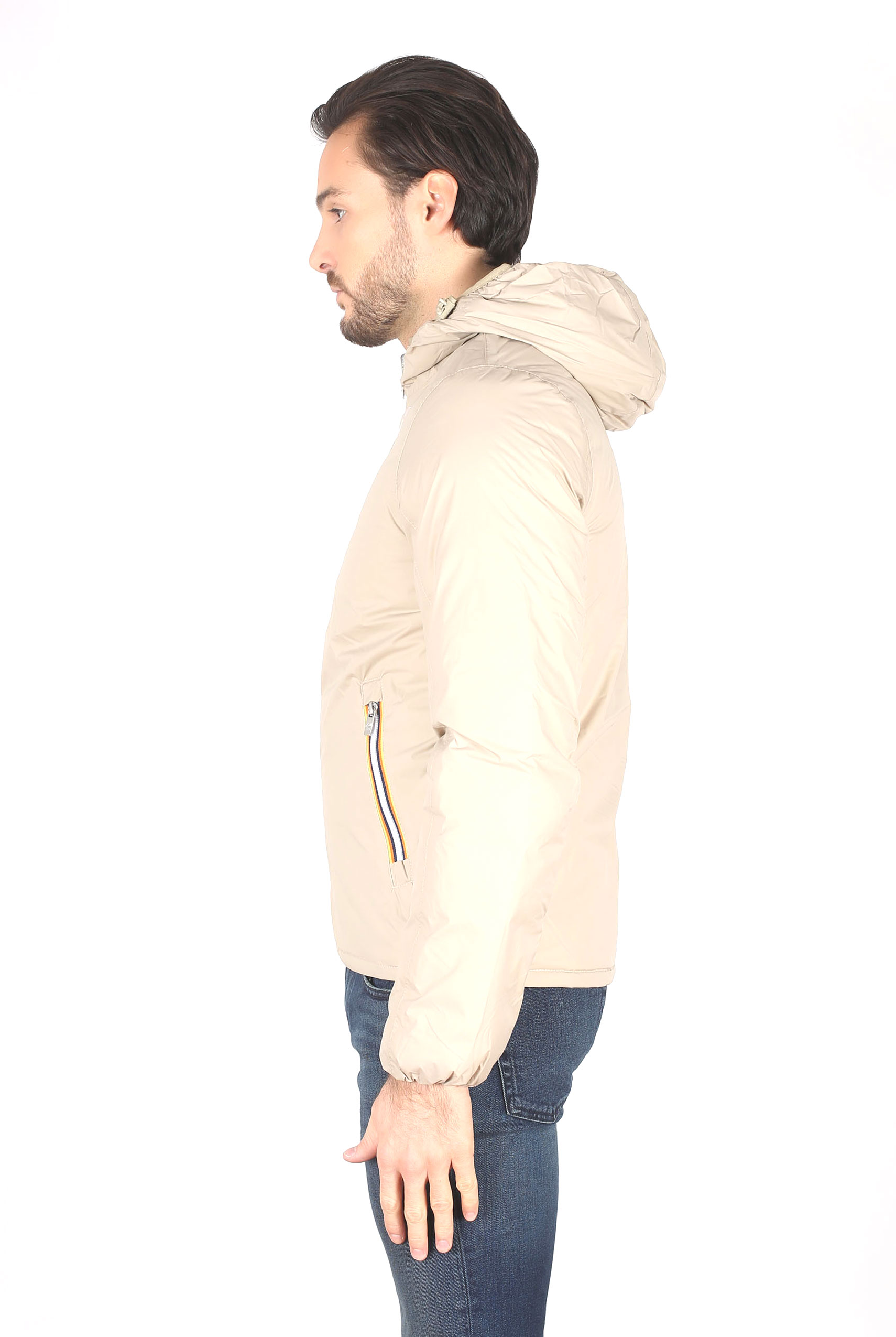 BLOUSON K-WAY BEIGE/MARINE JACQUES THERMO PLUS K001K40-C07