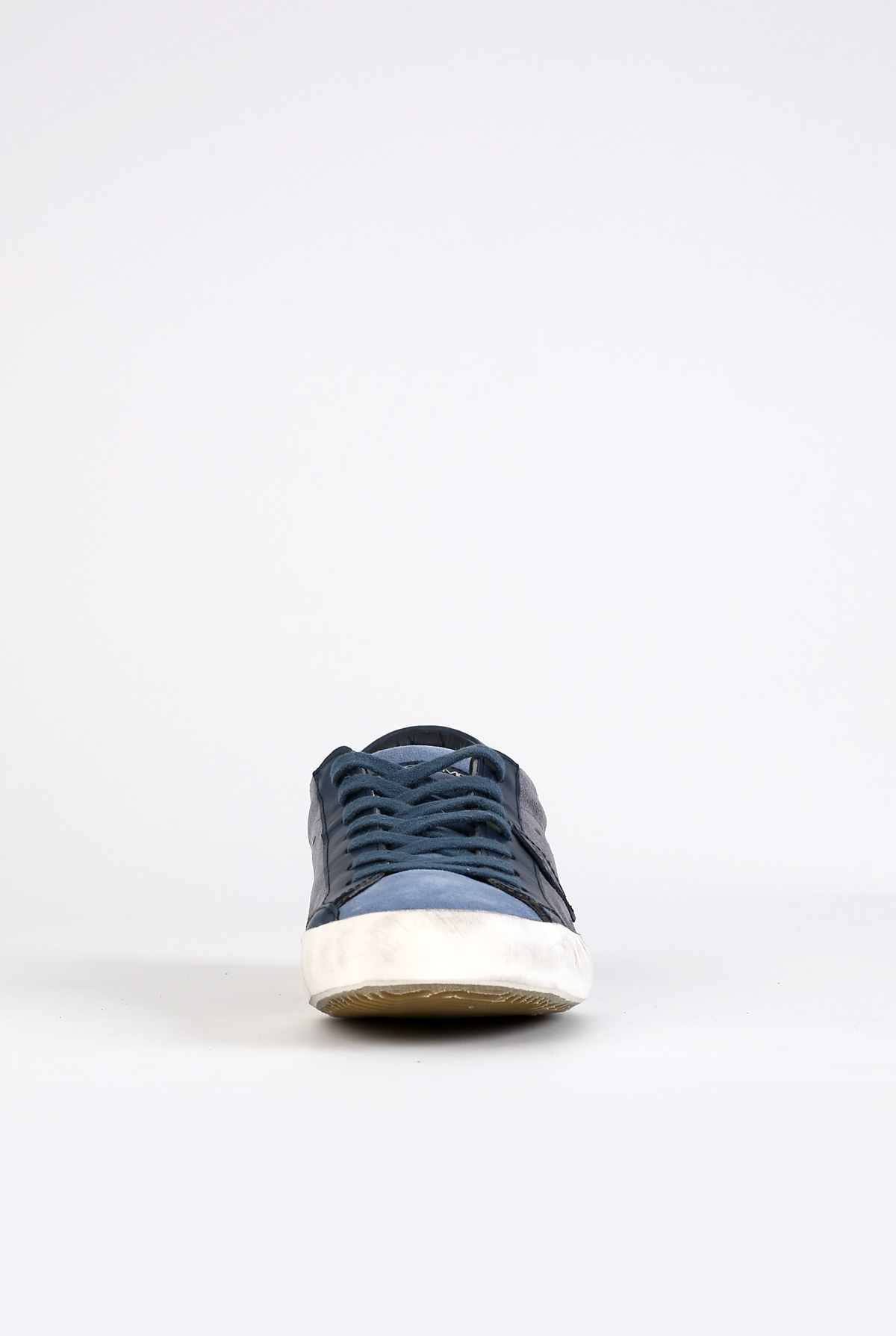 BASKETS PHILIPPE MODEL PARIS L U MIXAGE GRIS/BLEU CLLU-XY62