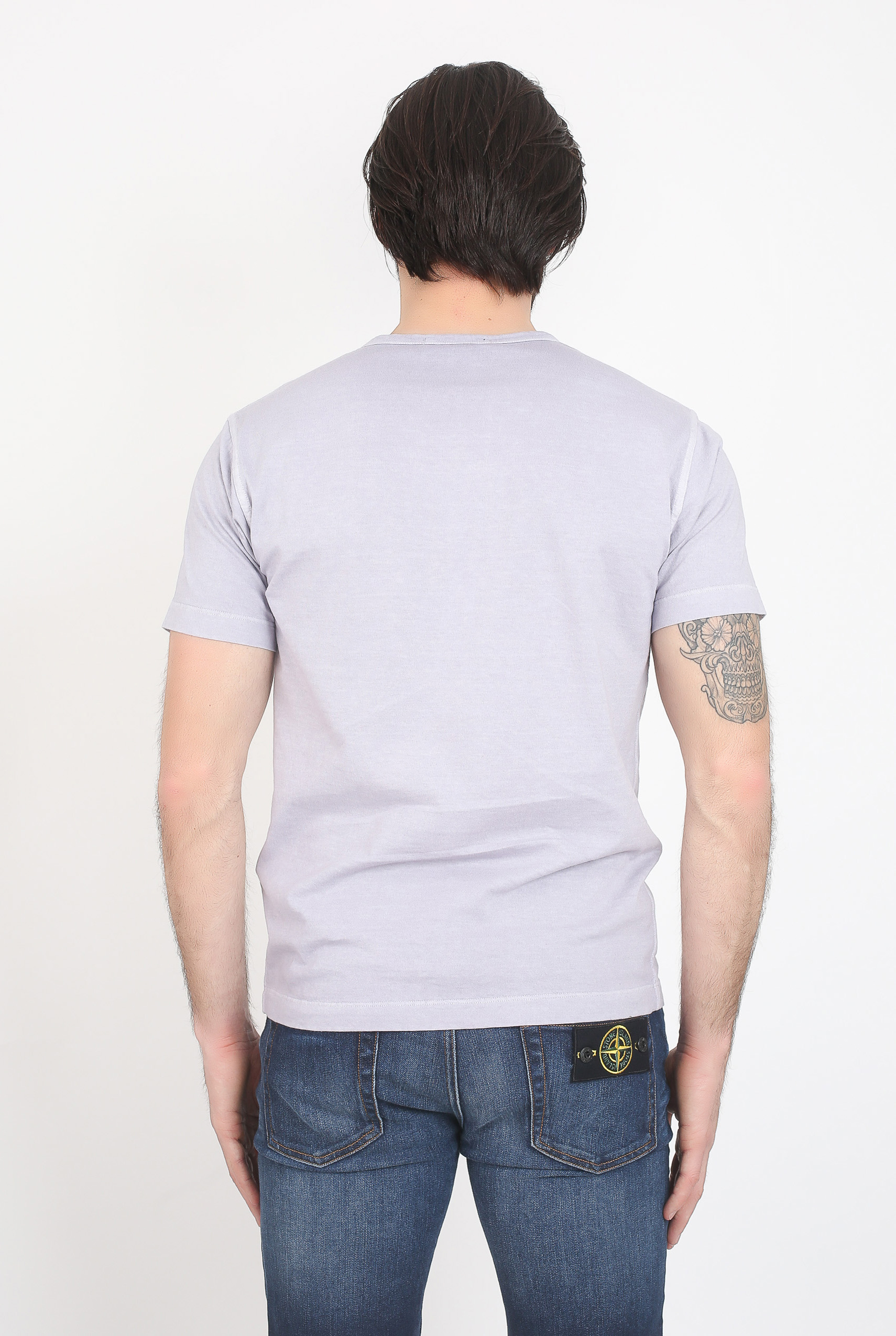 T-SHIRT COL V STONE ISLAND LAVANDE 681522457-V0147
