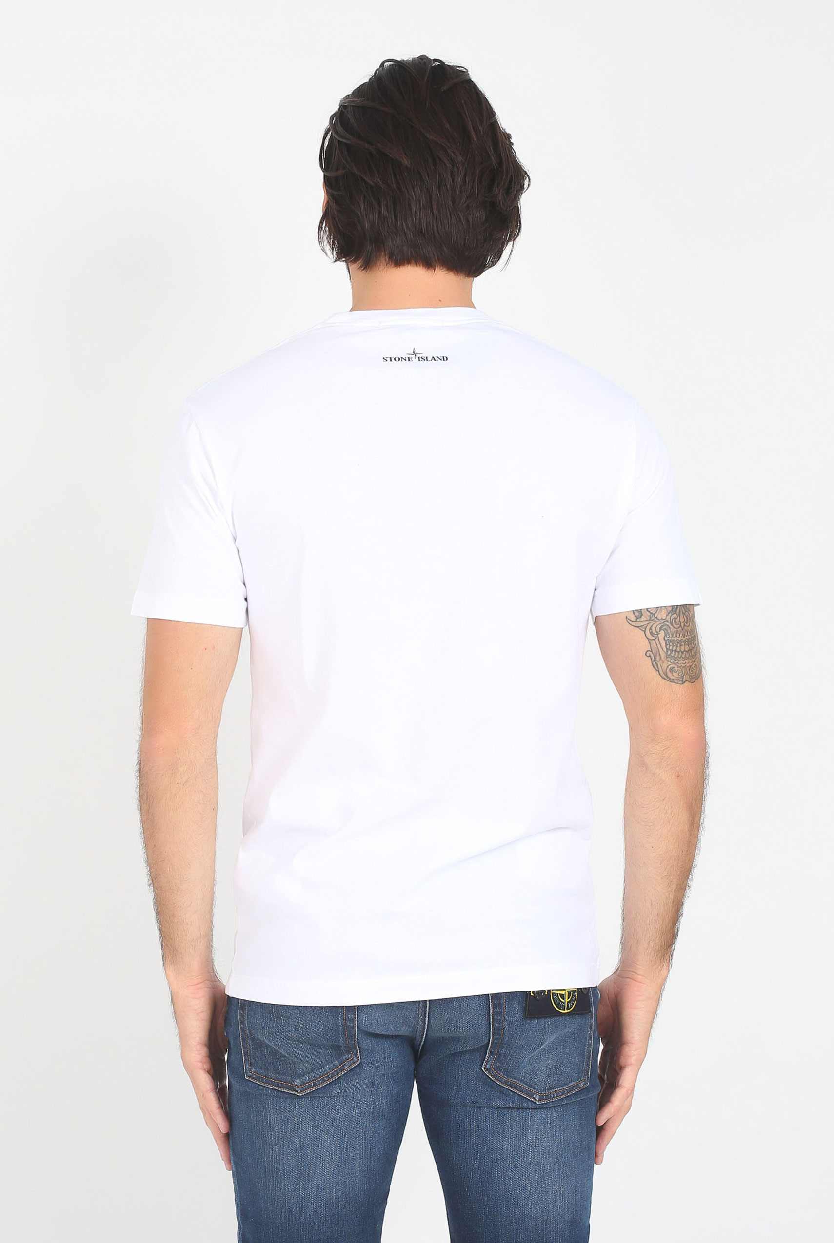 T-SHIRT STONE ISLAND BLANC 68152NS89-V0001