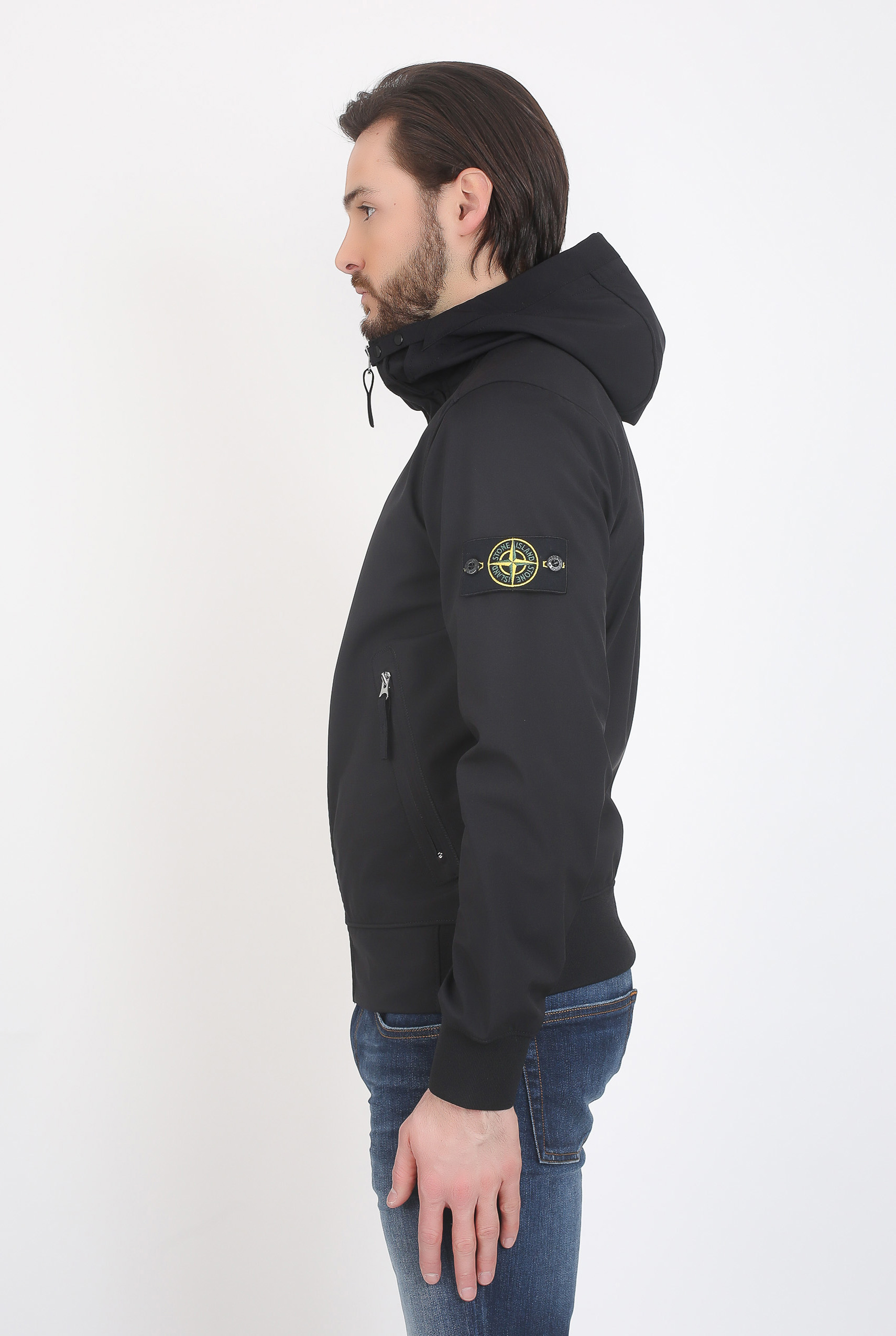 BLOUSON STONE ISLAND LIGHT SOFT SHELL-R NOIR 681540827-V0029