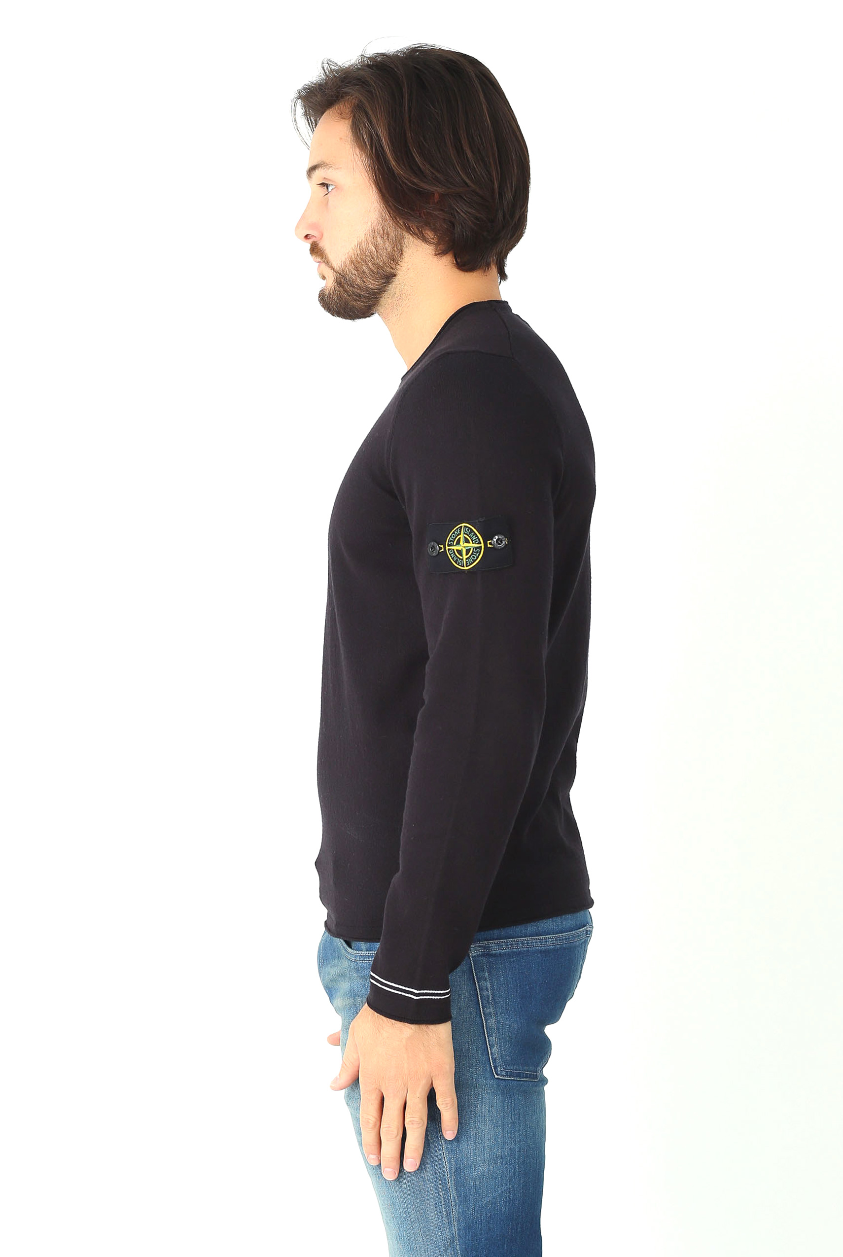 PULL STONE ISLAND NOIR 6815569B9-V0020