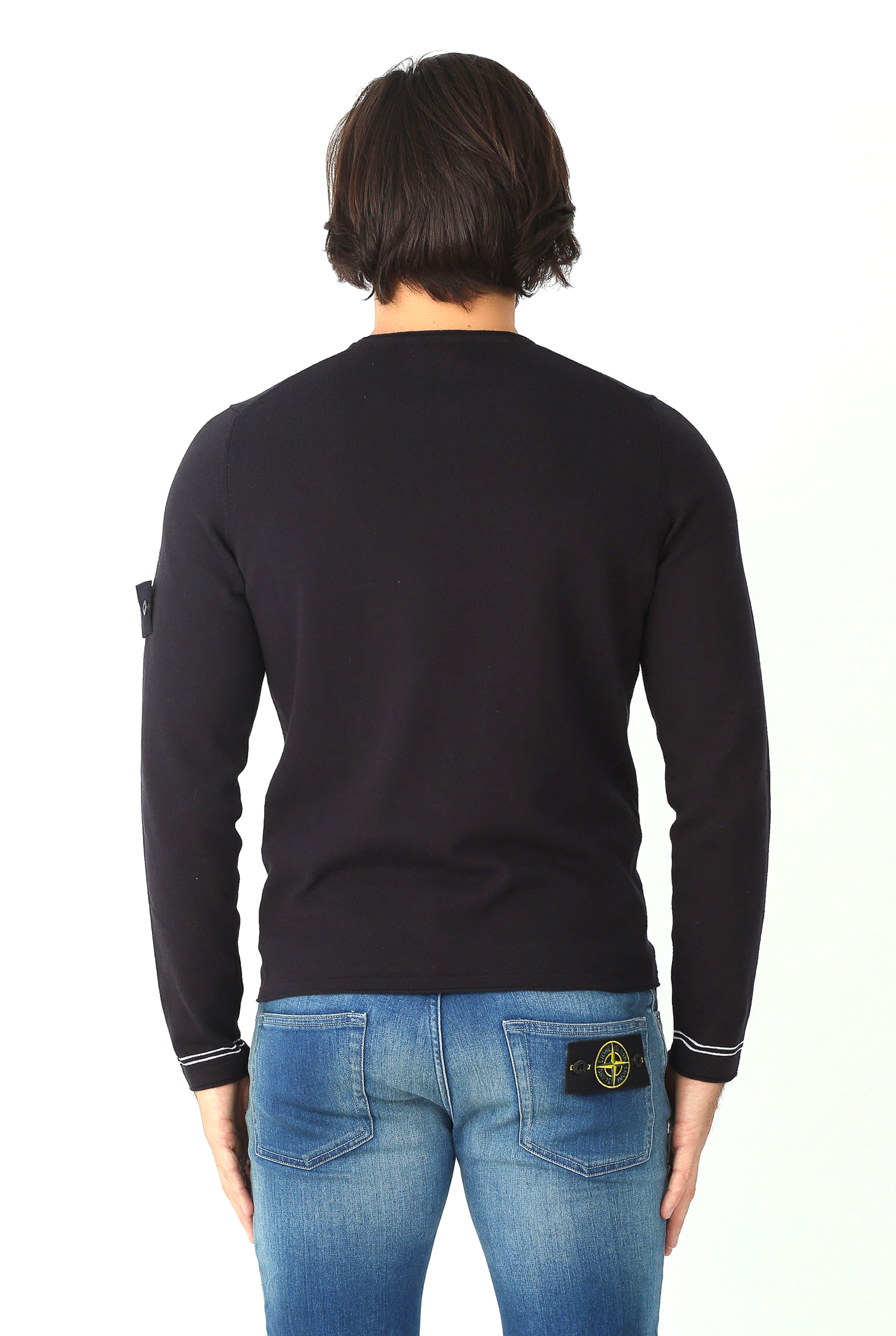 PULL STONE ISLAND NOIR 6815569B9-V0020