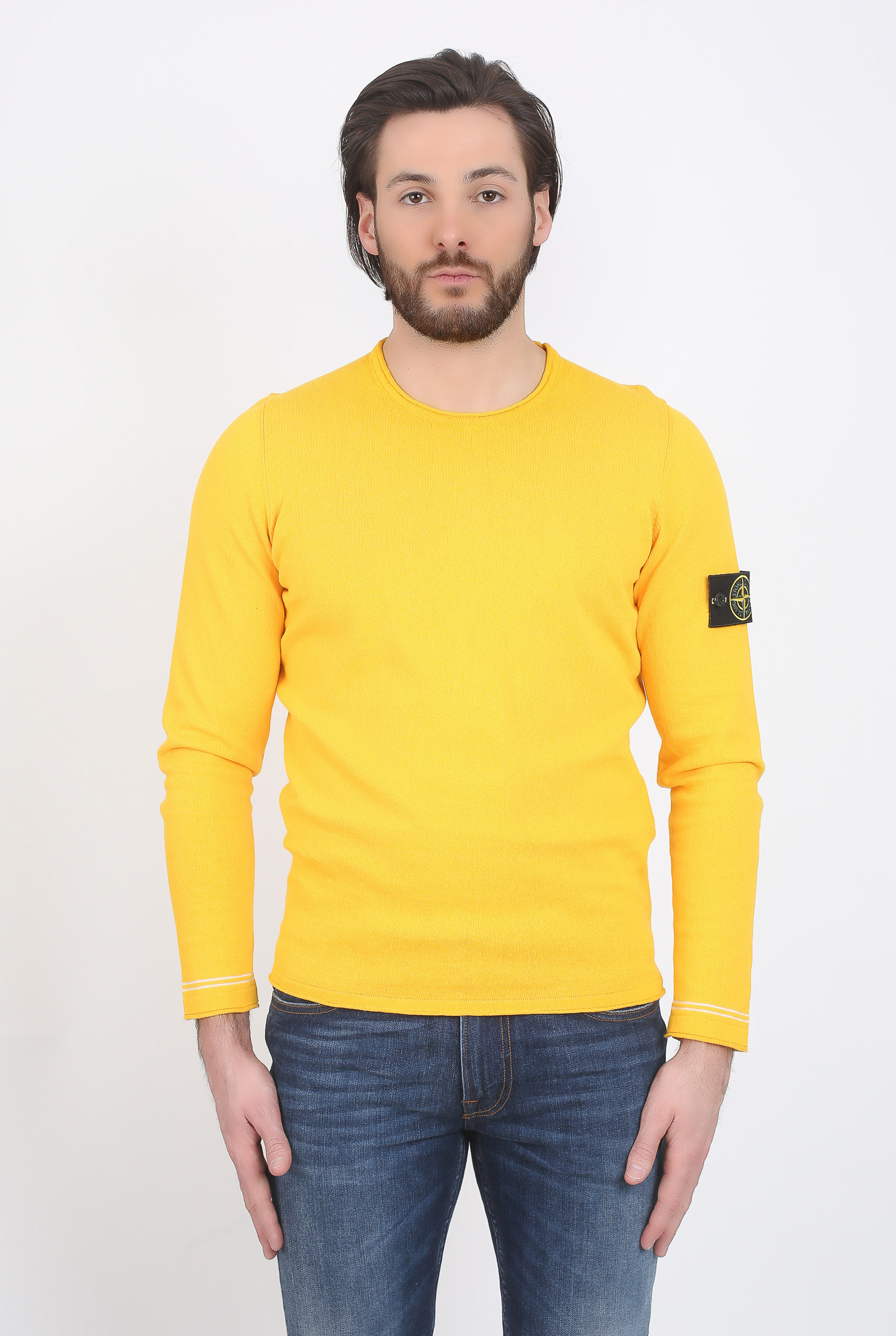 PULL STONE ISLAND JAUNE 6815569B9 V0030