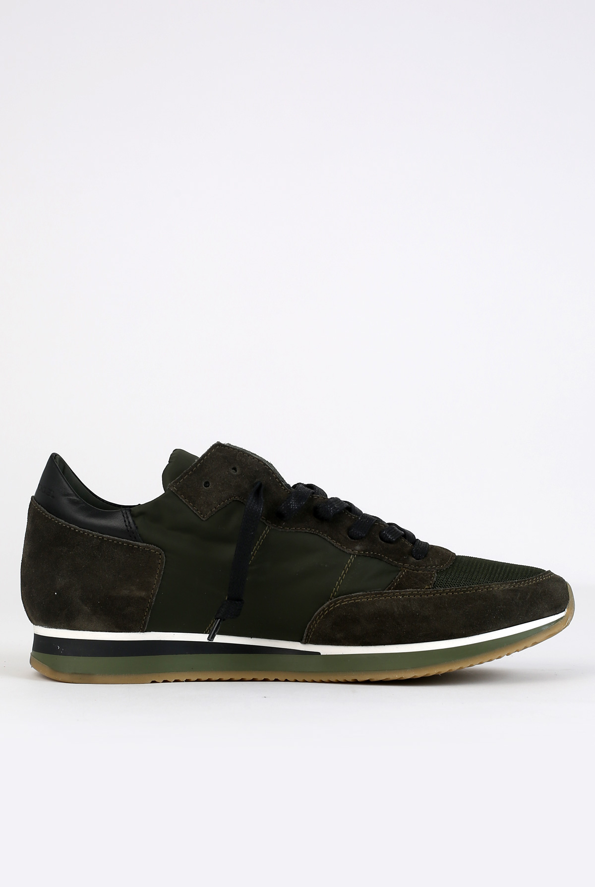 BASKETS PHILIPPE MODEL TROPEZ L U MONDIAL KAKI VERT/VERT TRLU-W037