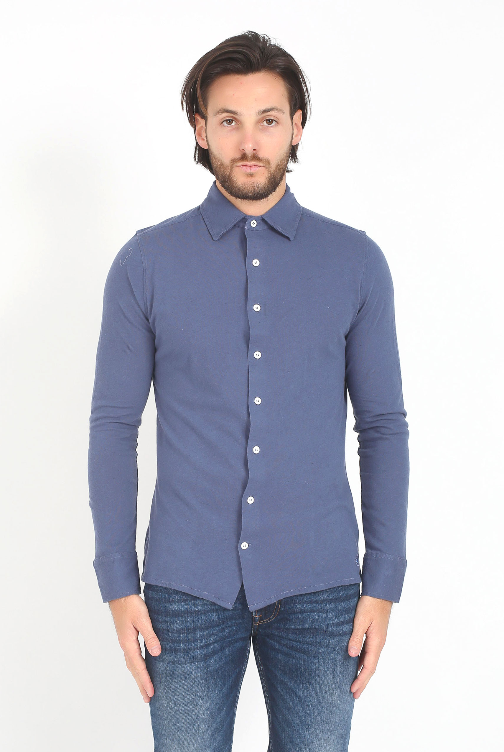 CHEMISE LES GARÇONS FACILES BLEU MANOLO-BLUE