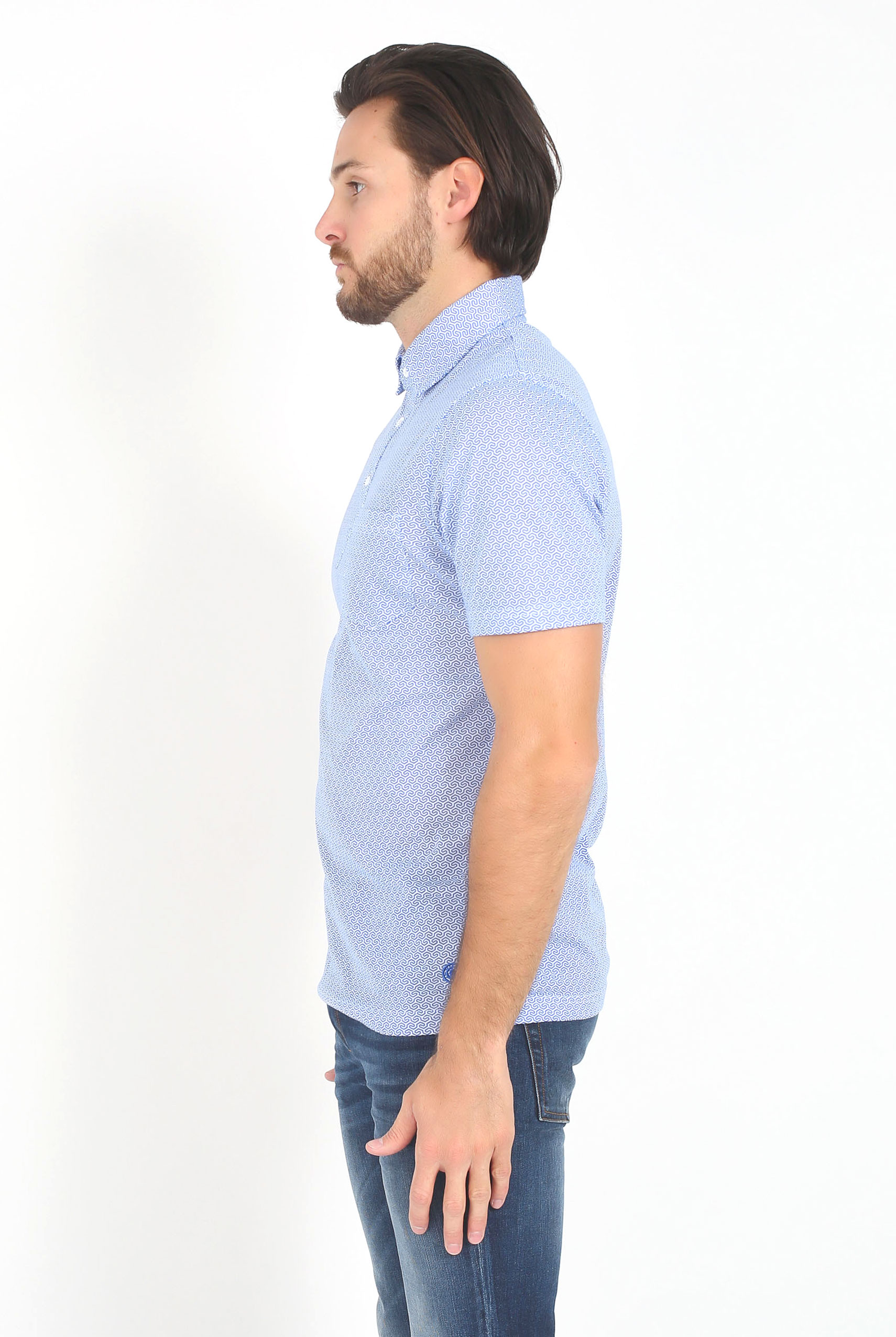 POLO LES GARÇONS FACILES BLEU ALFONSO-BLUE