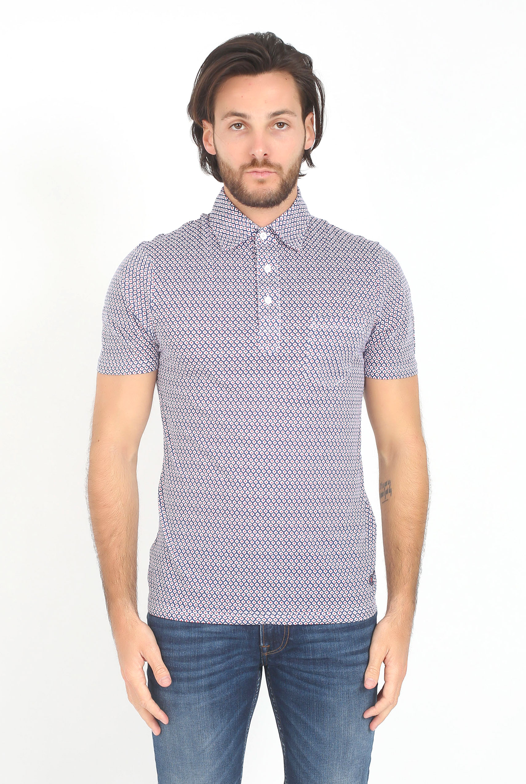 POLO LES GARÇONS FACILES BLEU ALFONSO-BLUE26