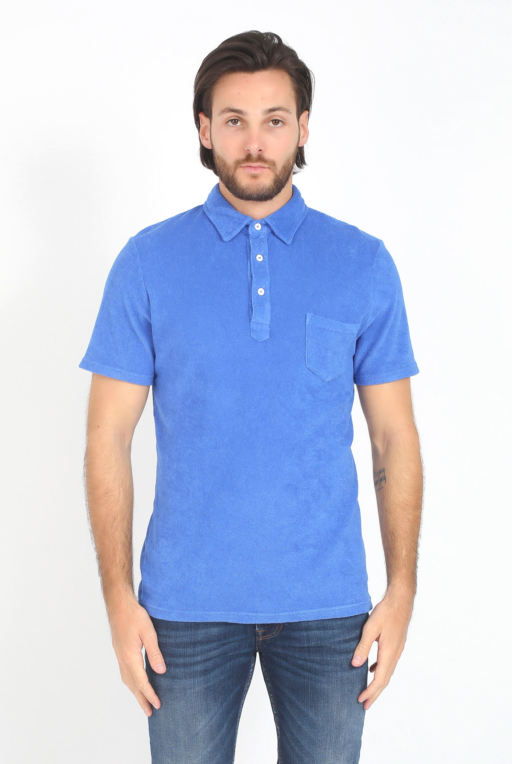 POLO LES GARÇONS FACILES BLEU ARNO-10
