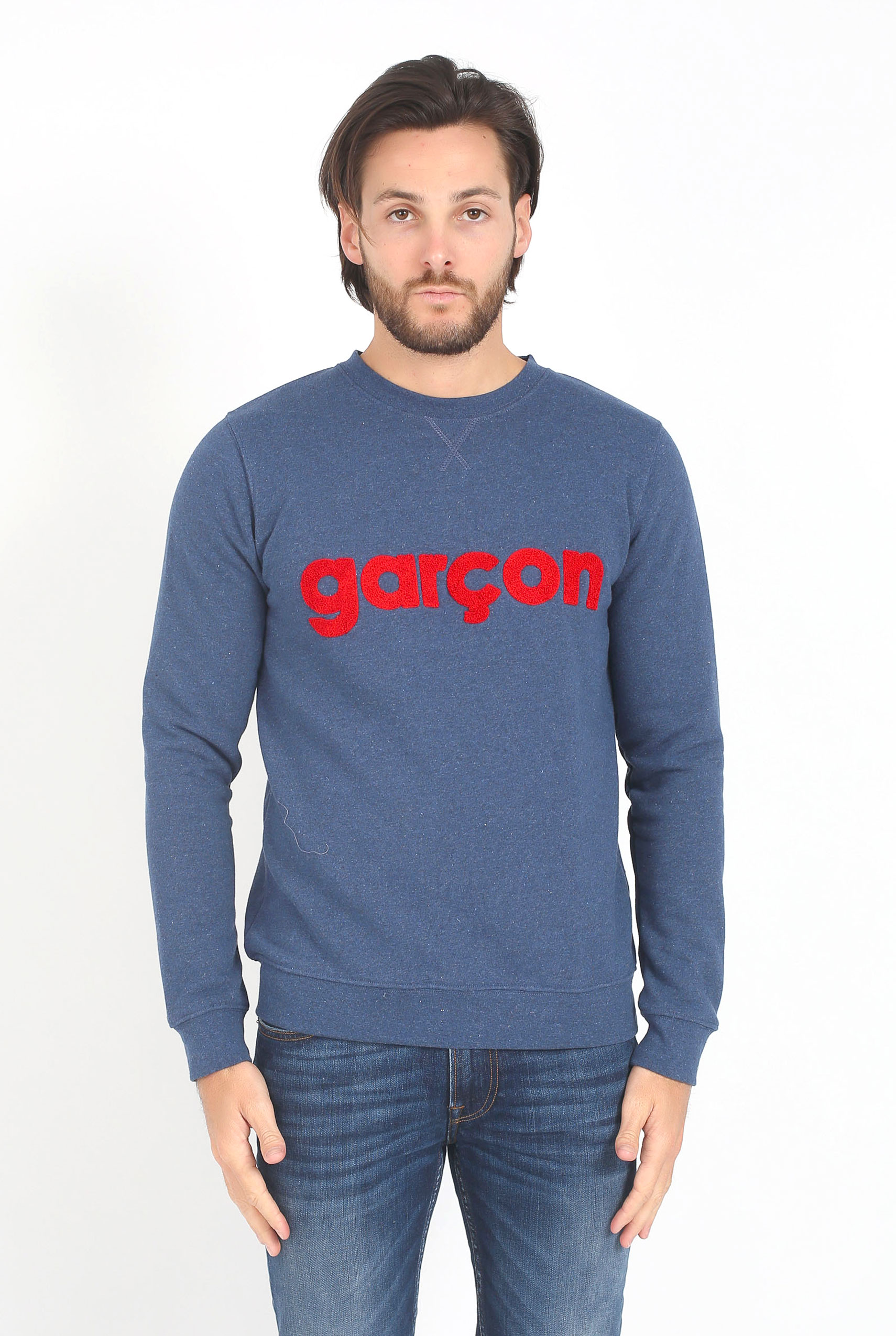 SWEAT LES GARÇONS FACILES BLEU BEN BLUE